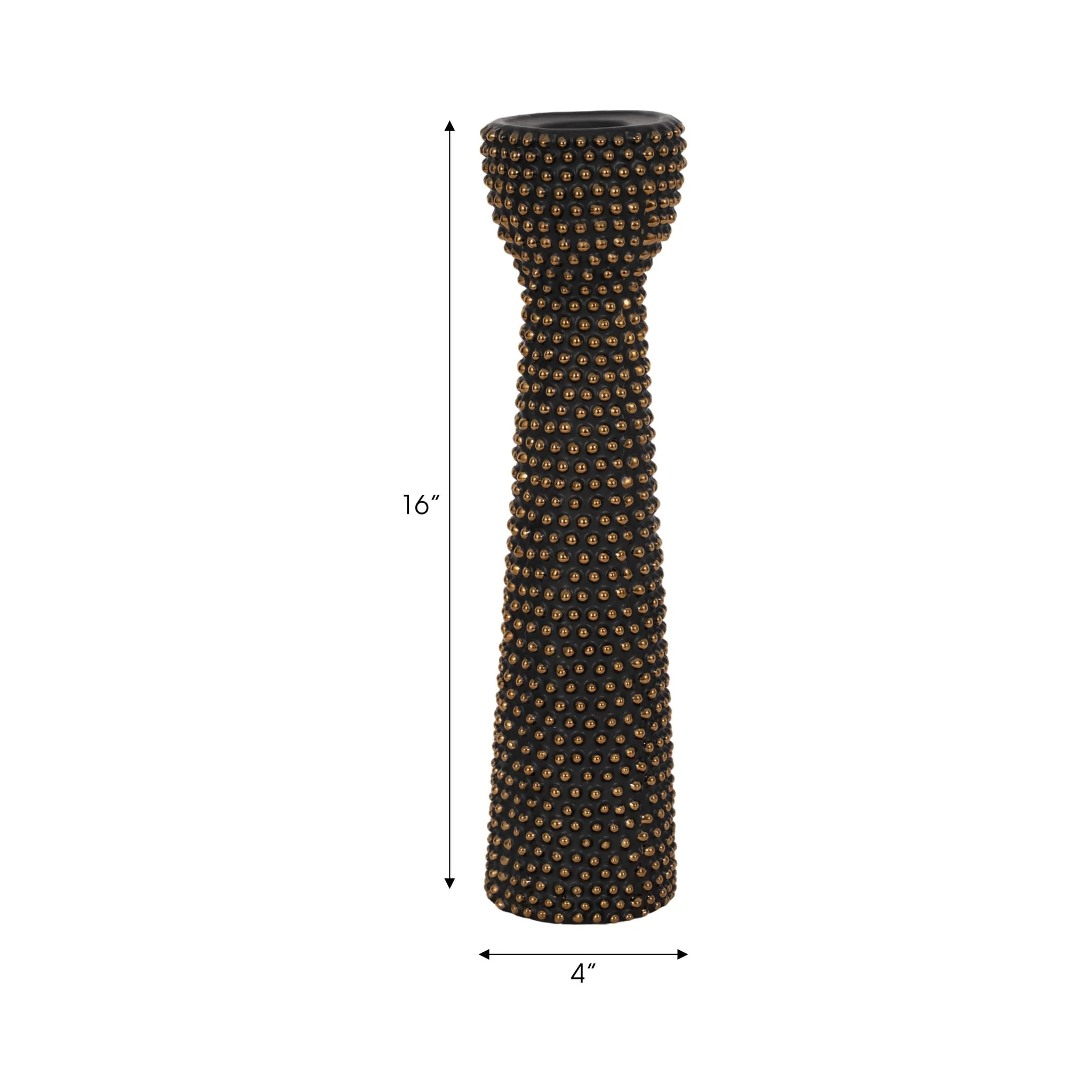 Ceramic 16" Spike Candle Holder Black/gold - Image 8