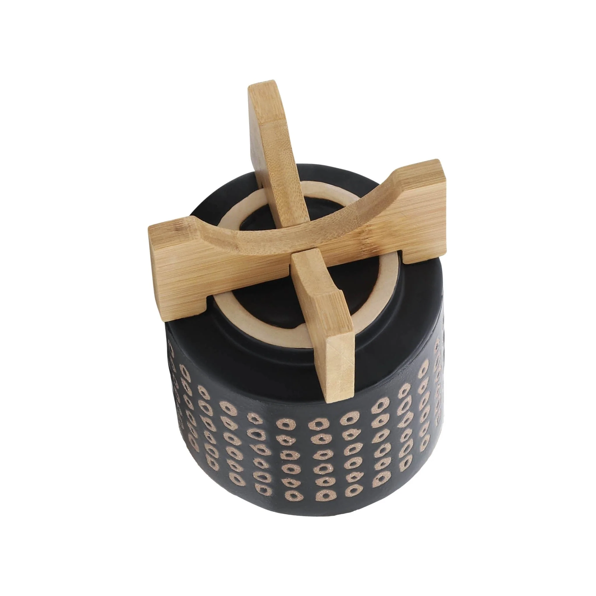Ceramic 5" Planter On Stand, Brown - Image 5