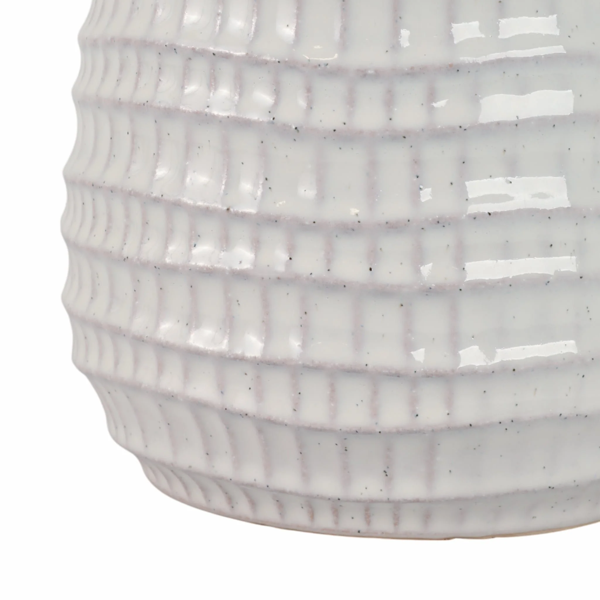 Ceramic 6" Dimpled Hanging Planter, Beige - Image 3