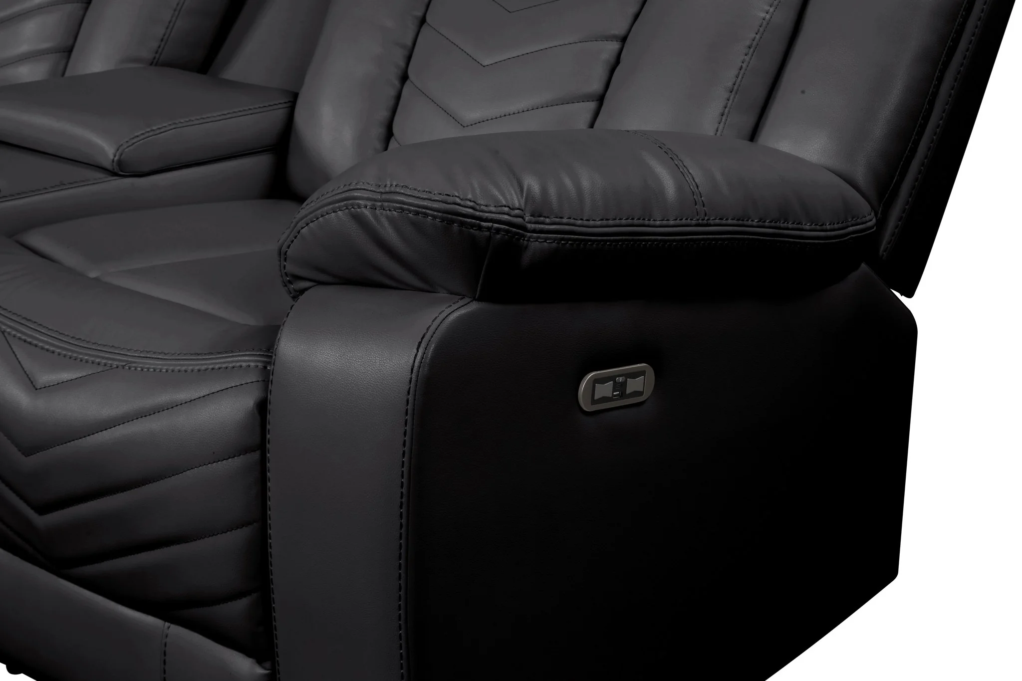 Challenger 2PC Living Room Set Black - Image 9