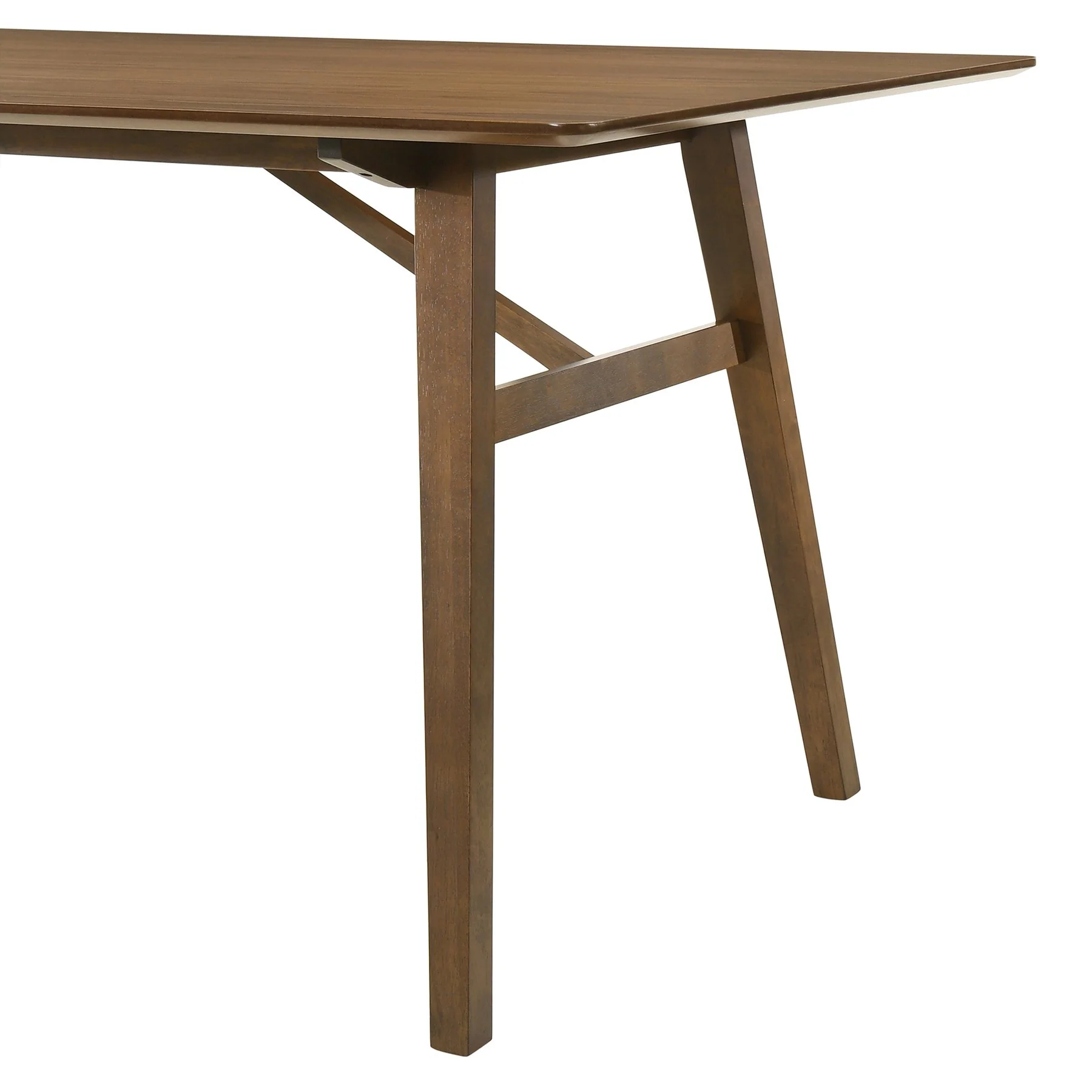 Channell 5 Piece Walnut Wood Dining Table Set with Charcoal Fabric - Image 9