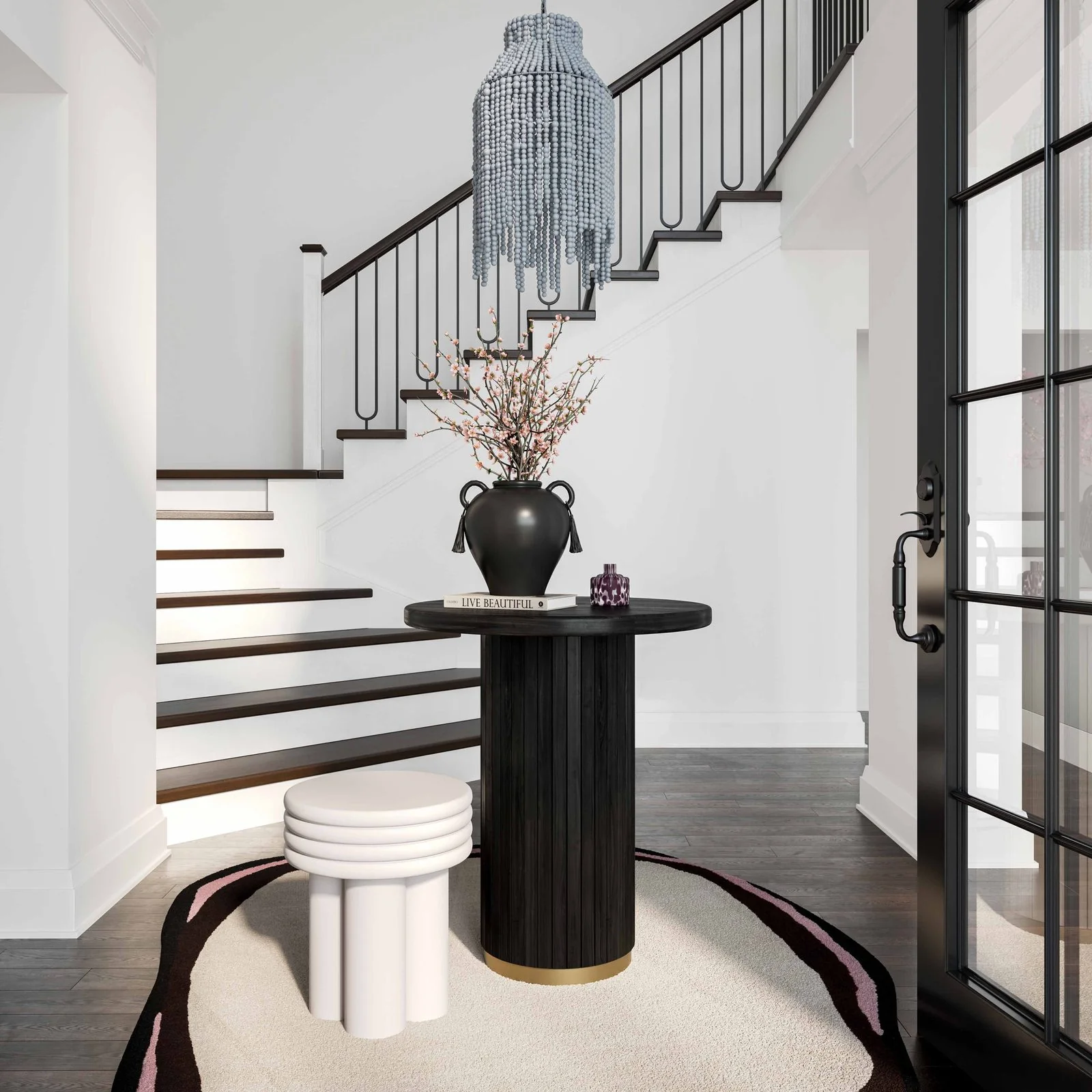 Chelsea Black Oak Entry Table - Image 2