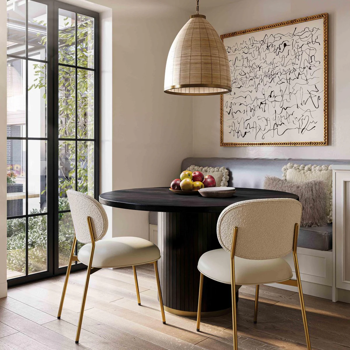 Chelsea Black Oak Round Dining Table - Image 2