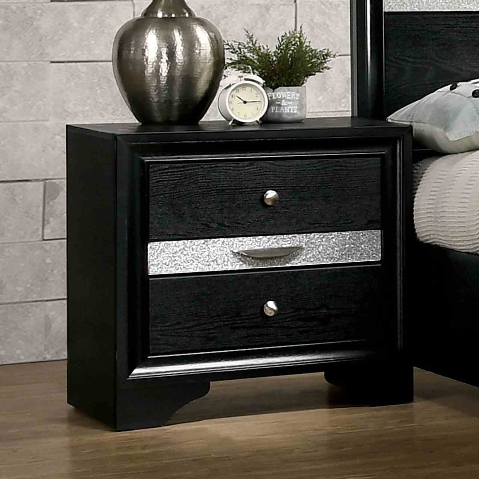 Chrissy Nightstand, Black