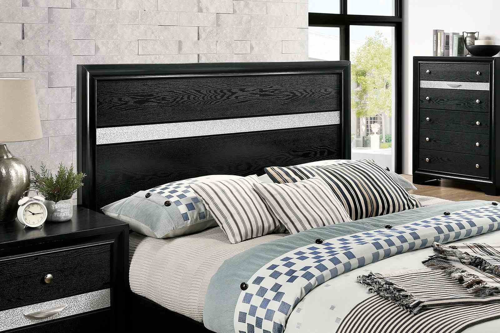 Chrissy Queen Bed, Black - Image 3