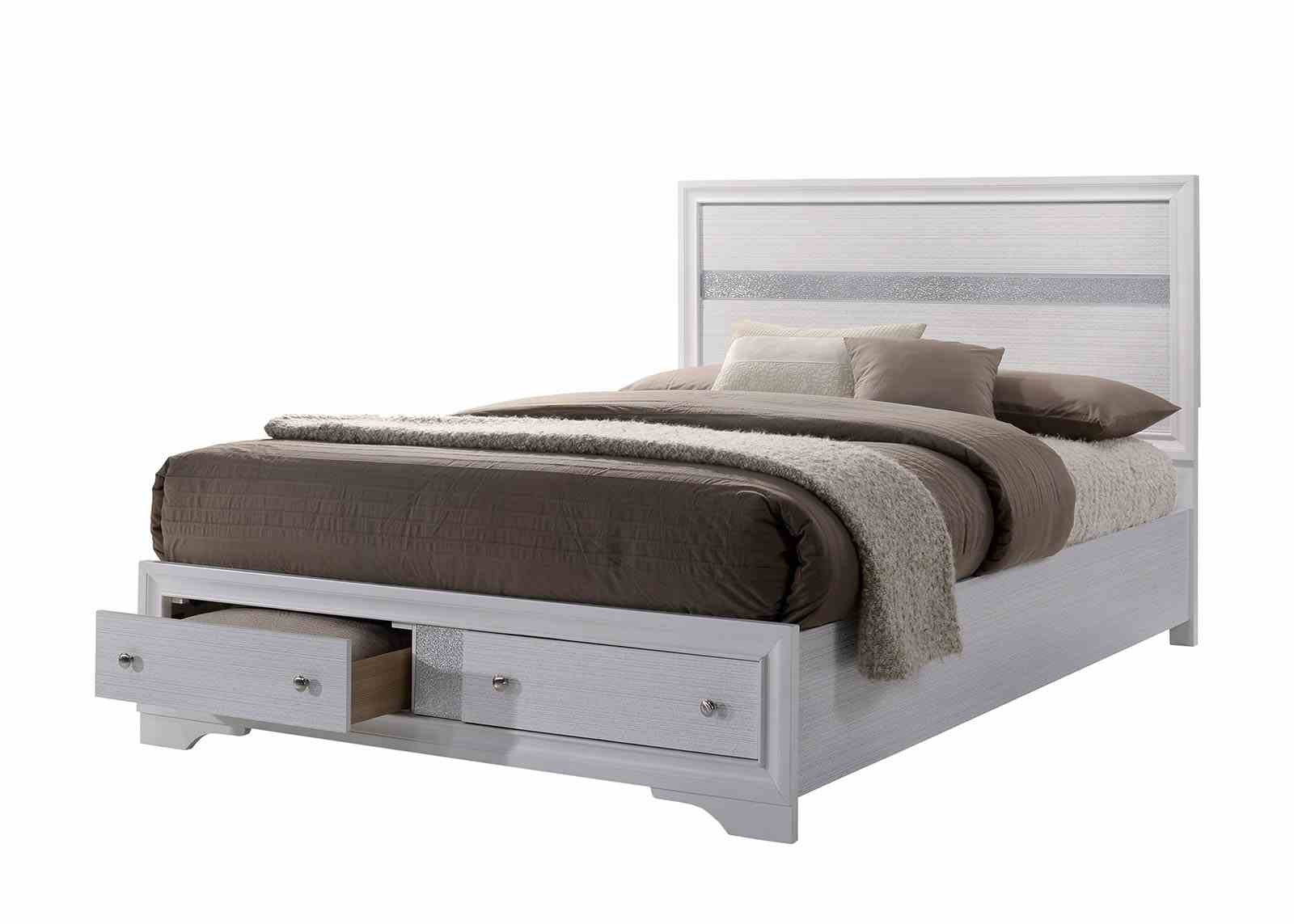 Chrissy Queen Bed, White