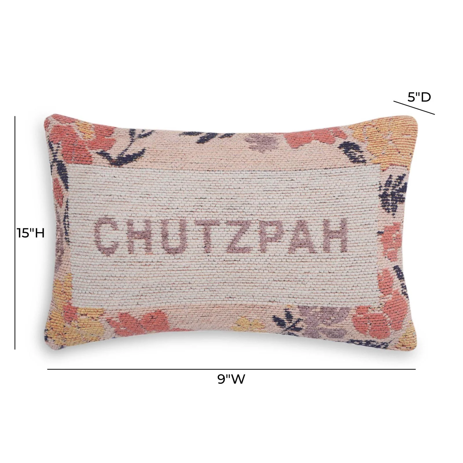 Chutzpah Jacquard Woven Pillow - Image 5