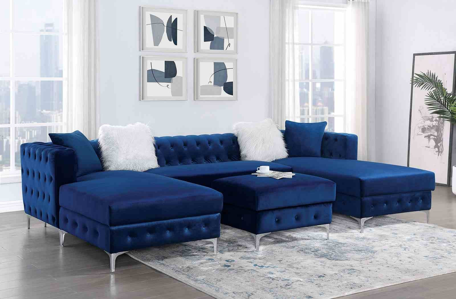 Ciabattoni Sectional, Navy