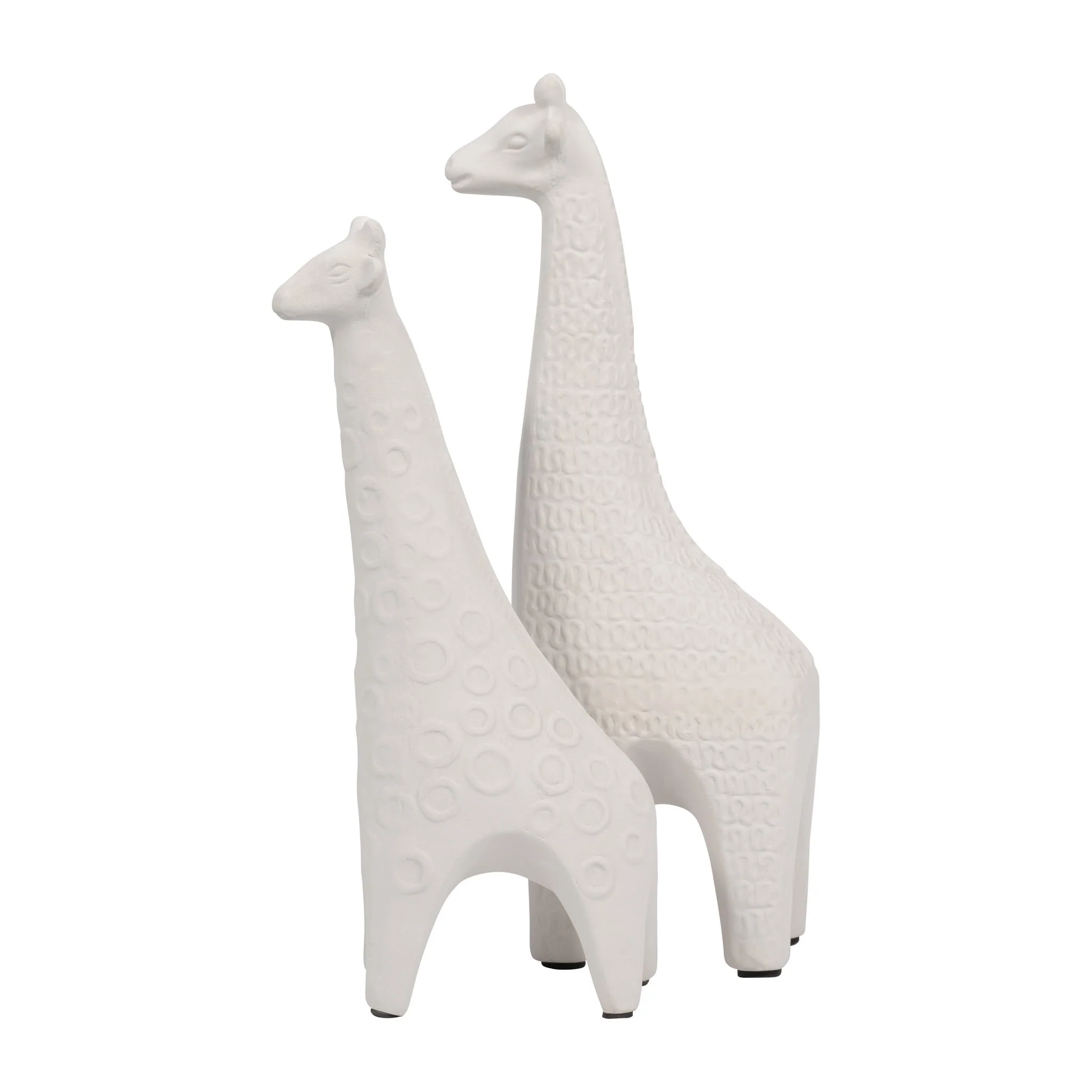 Clay, 12" Loopy Pattern Giraffe, Ivory - Image 7