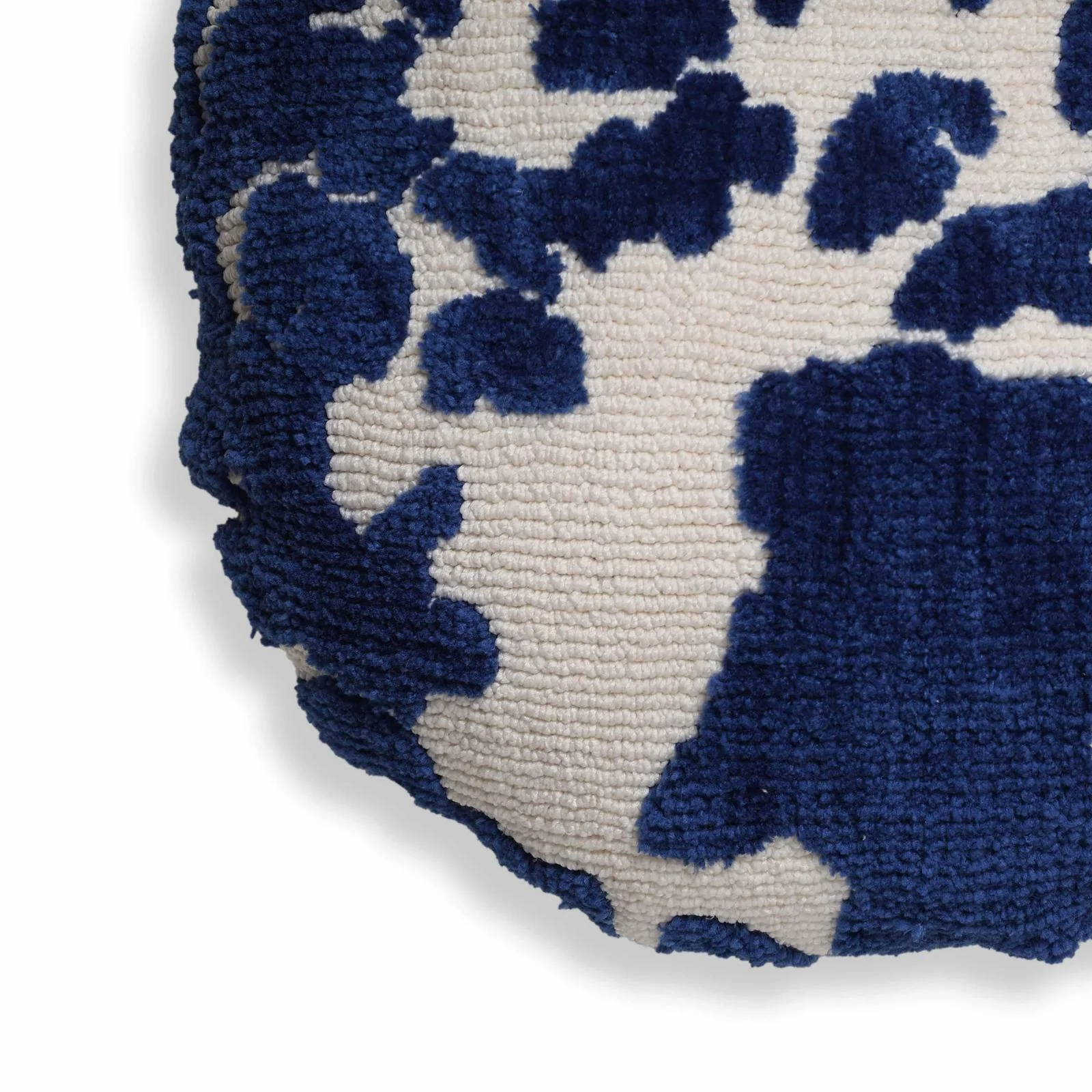 Coast Royal Blue Tufted 20" Round Pillow - Image 2