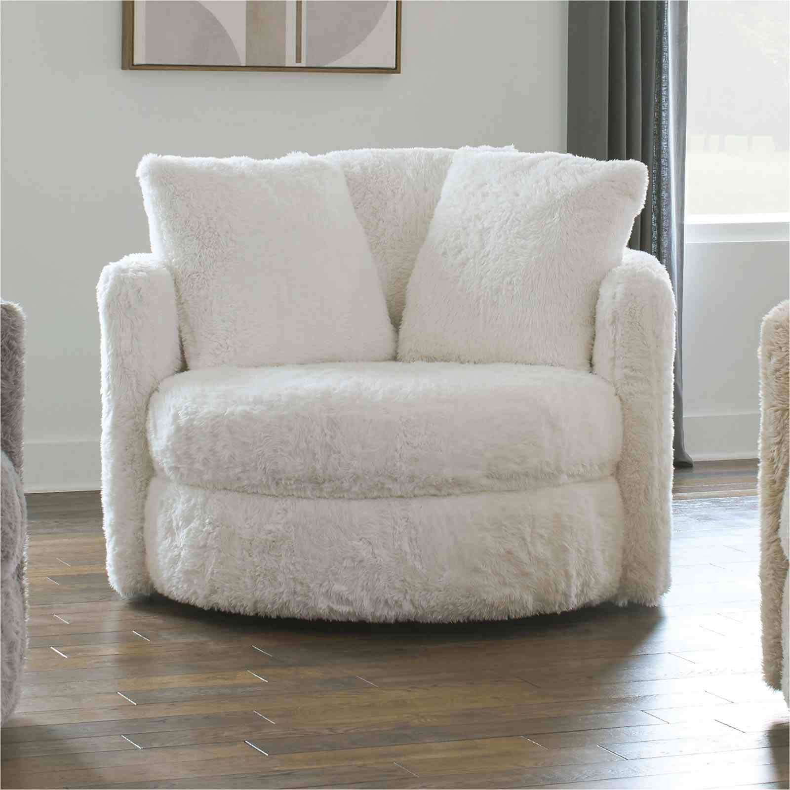 Cochrane Swivel Chair, White