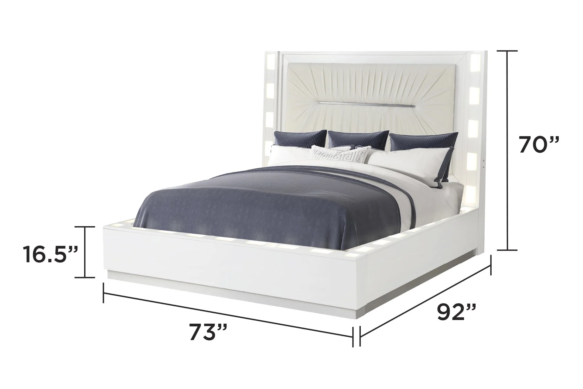 Coco Queen 4PC Bedroom set - Image 3