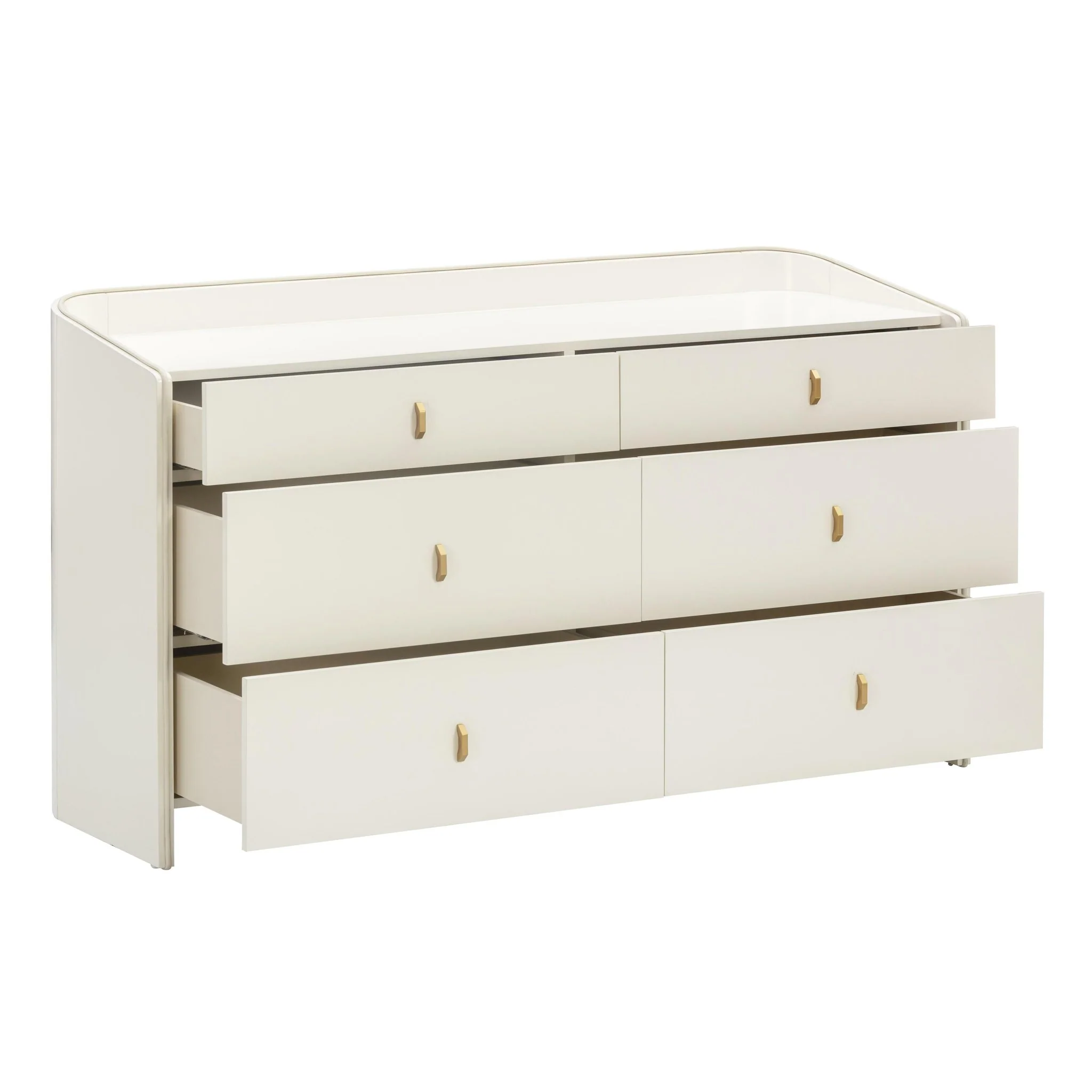 Collins Cream 6-Drawer Dresser - Image 4