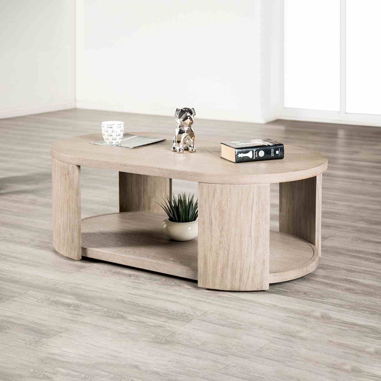 Conisbrough Oval Cocktail Table, Oak