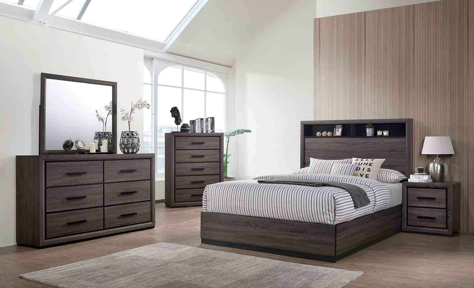 Conwy E.King Bed, Gray - Image 2