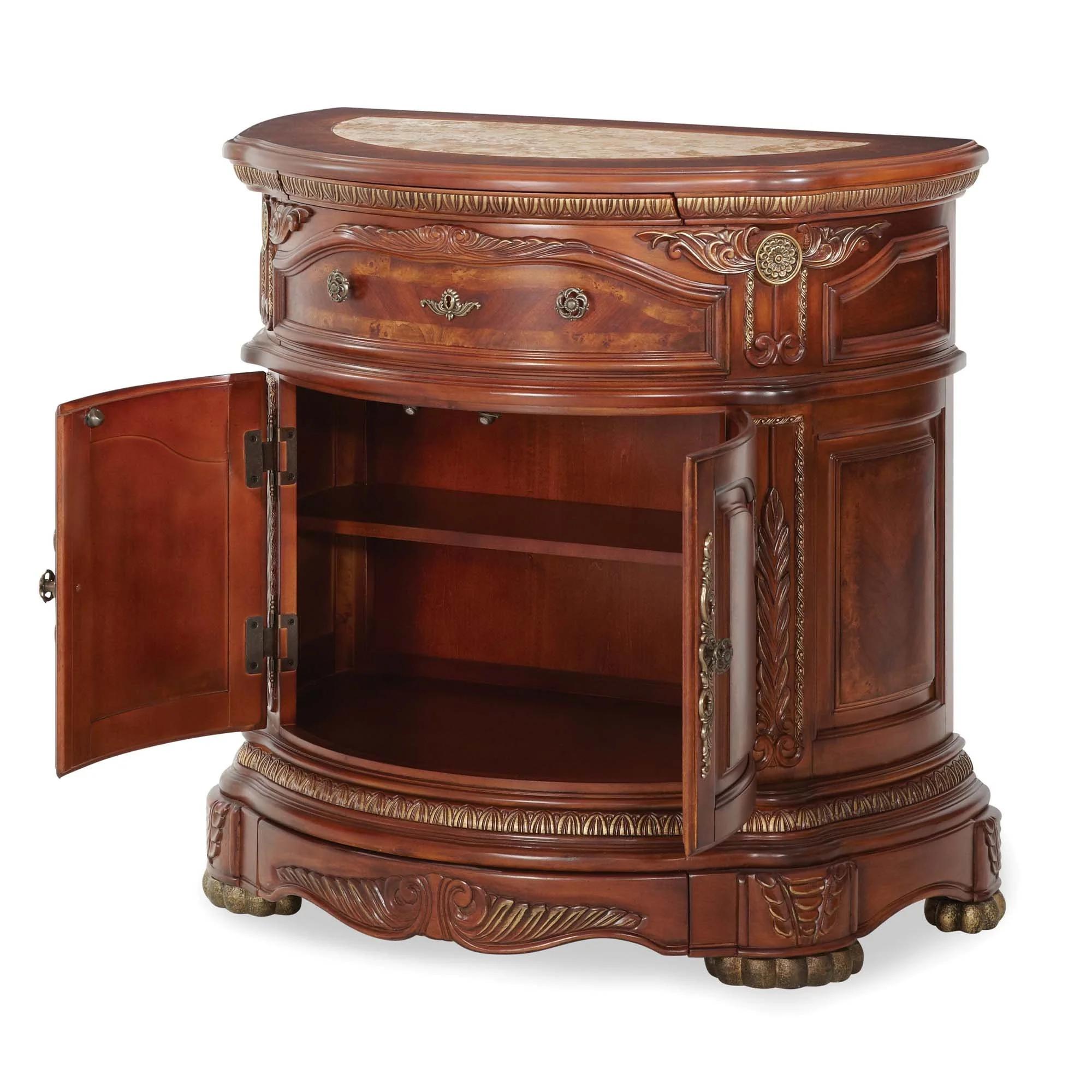 Cortina Bedside Chest - Honey Walnut