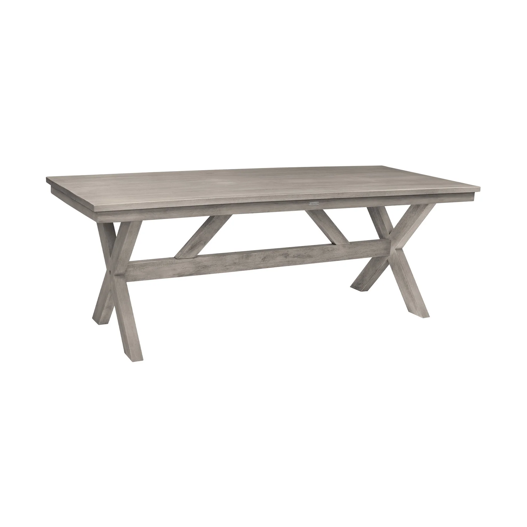 Costa Patio Outdoor Dining Table in Gray Acacia Wood