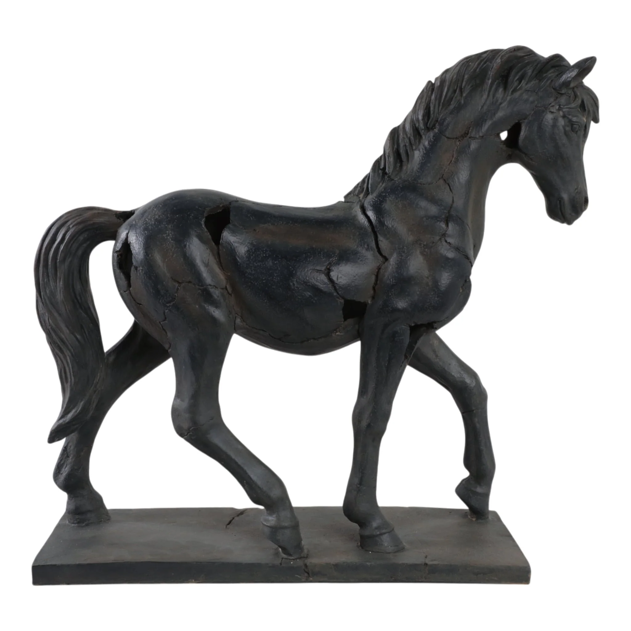 Cracked Horse Sculpture
