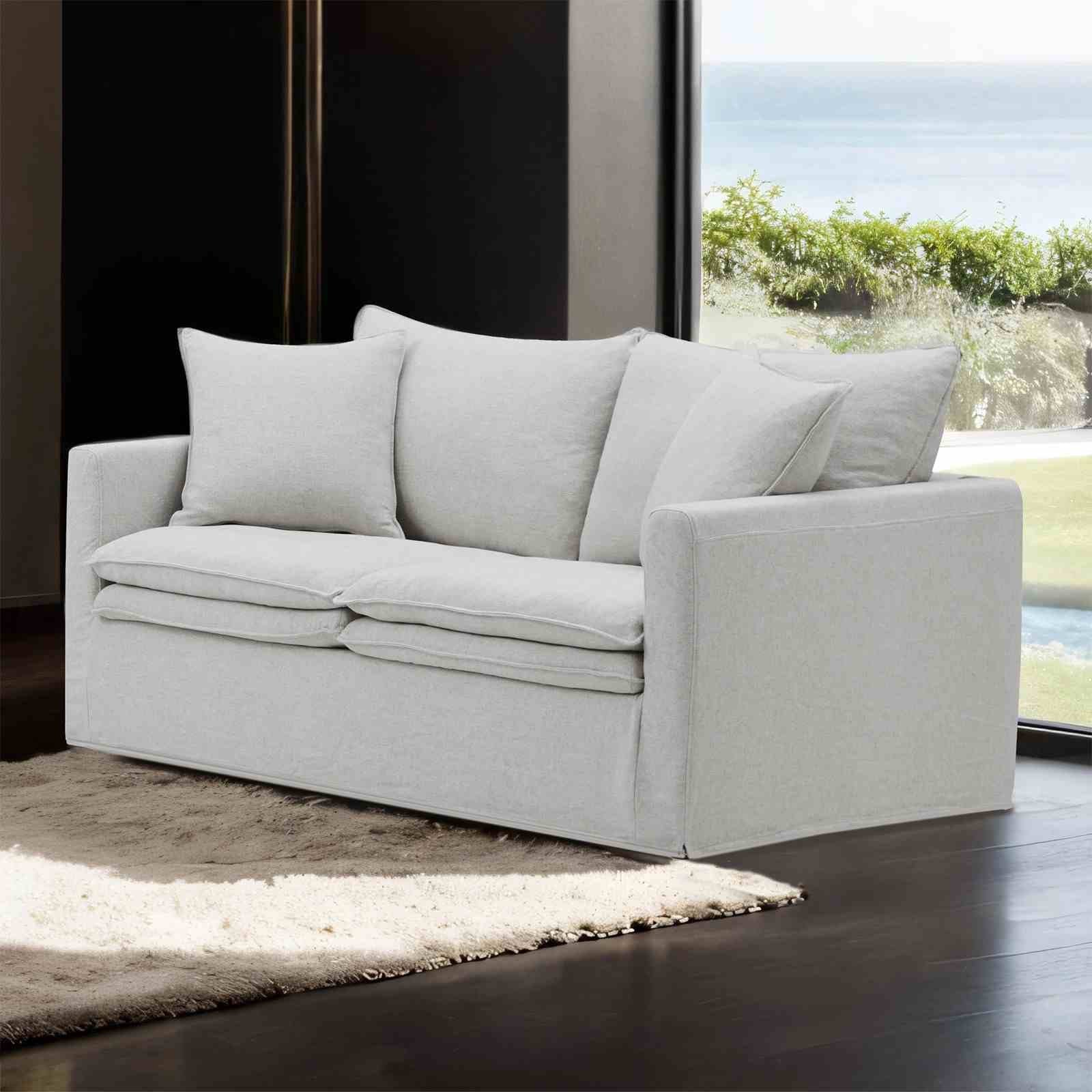 Crayford Loveseat, Light Gray