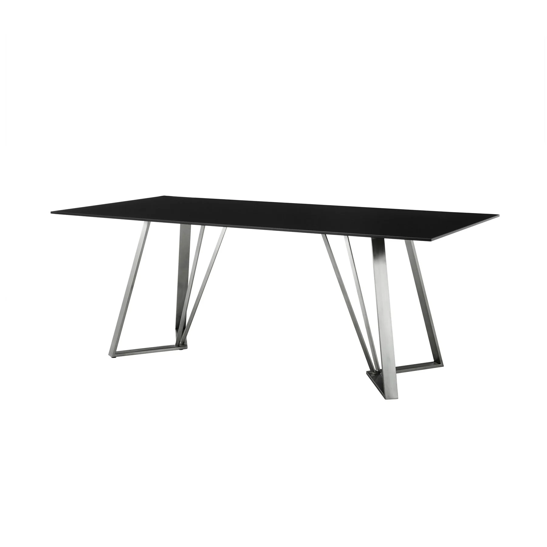 Cressida and Portia Gray Fabric 5 Piece Rectangular Dining Set - Image 4