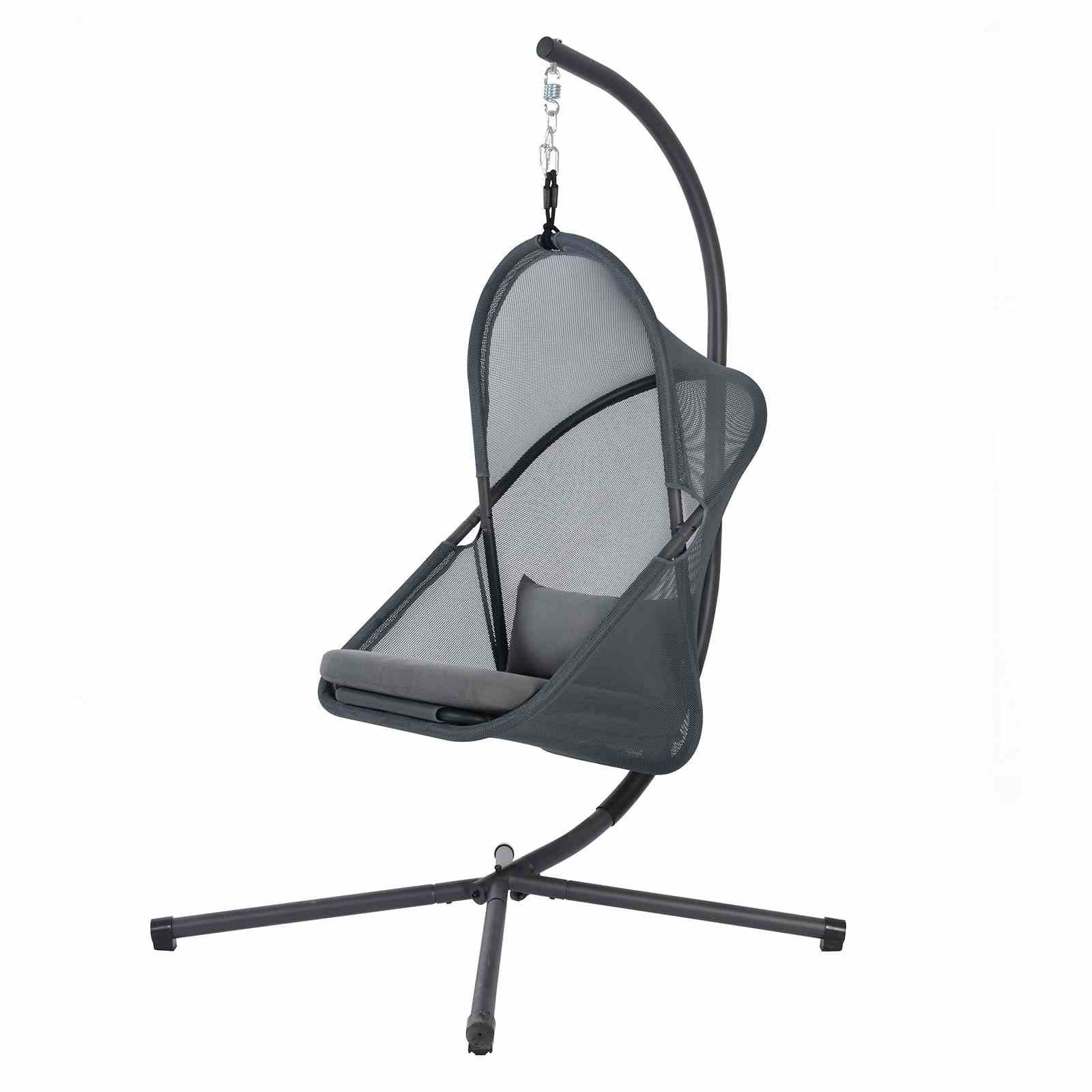 Crush Swing Chair, Dark Gray