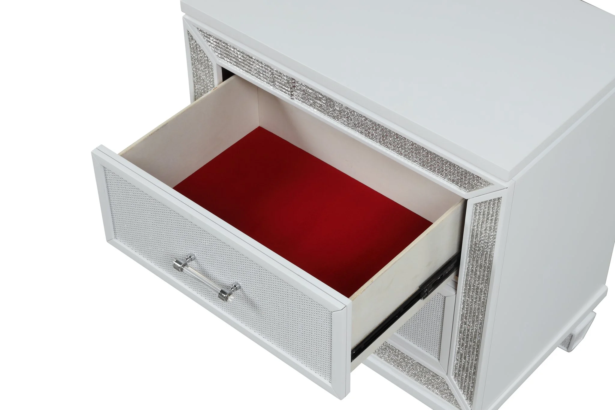 Crystal King 5 Pc Bedroom Set White - Image 16