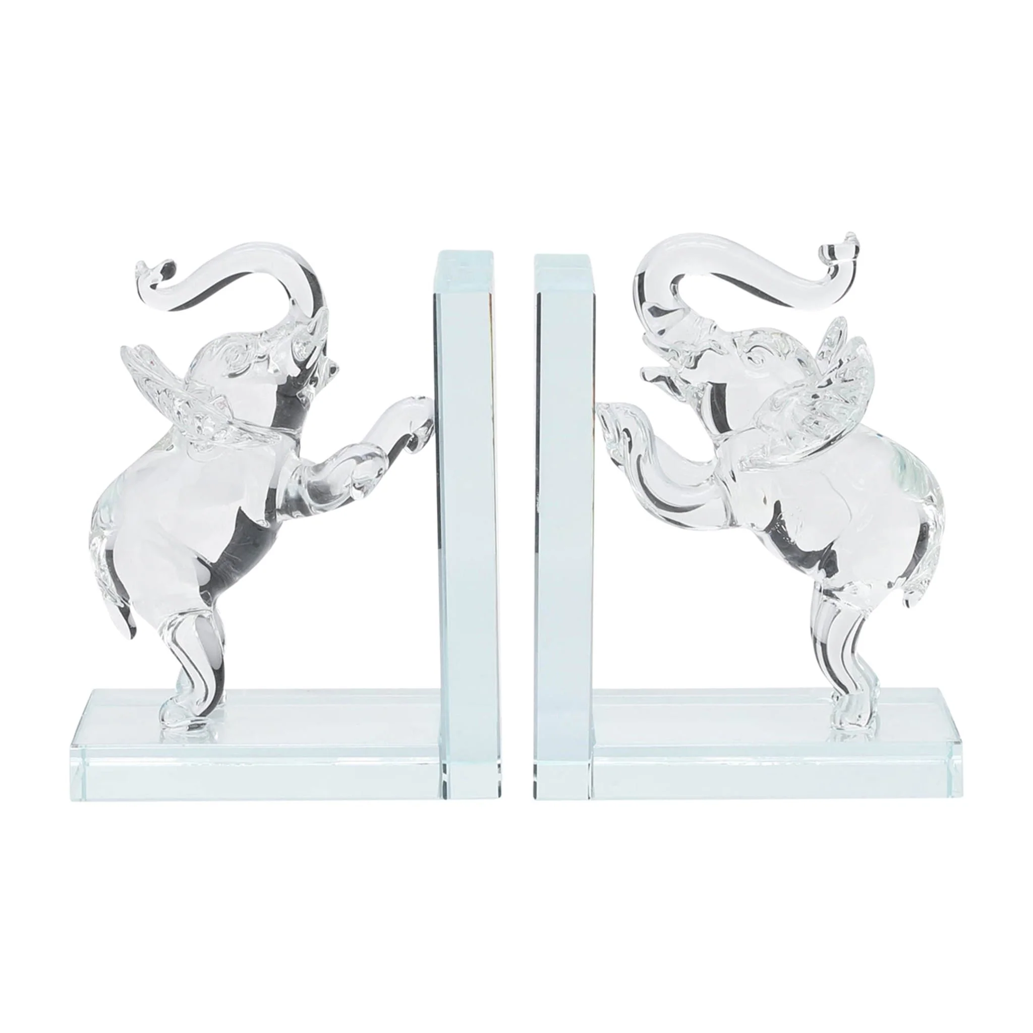 Crystal, S/2 5"h Elephant Bookends - Image 2
