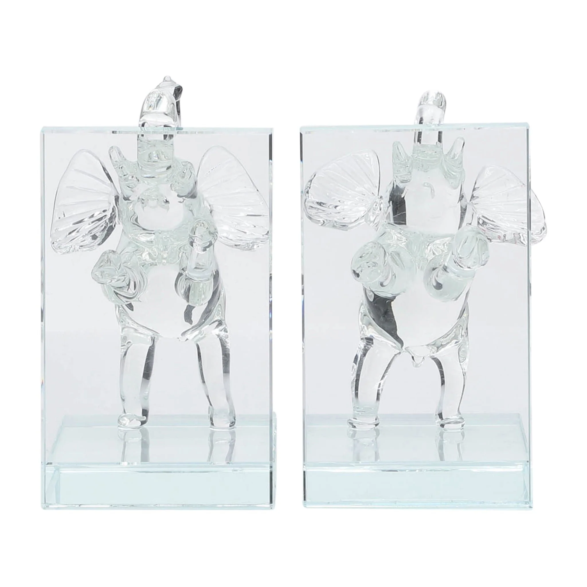 Crystal, S/2 5"h Elephant Bookends - Image 6