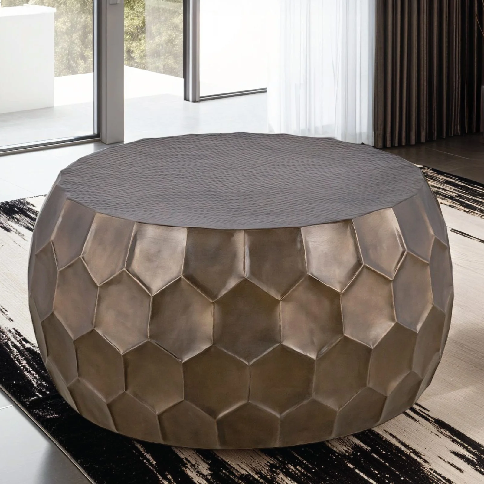 CT-101-25-32 Coffee Table Gold