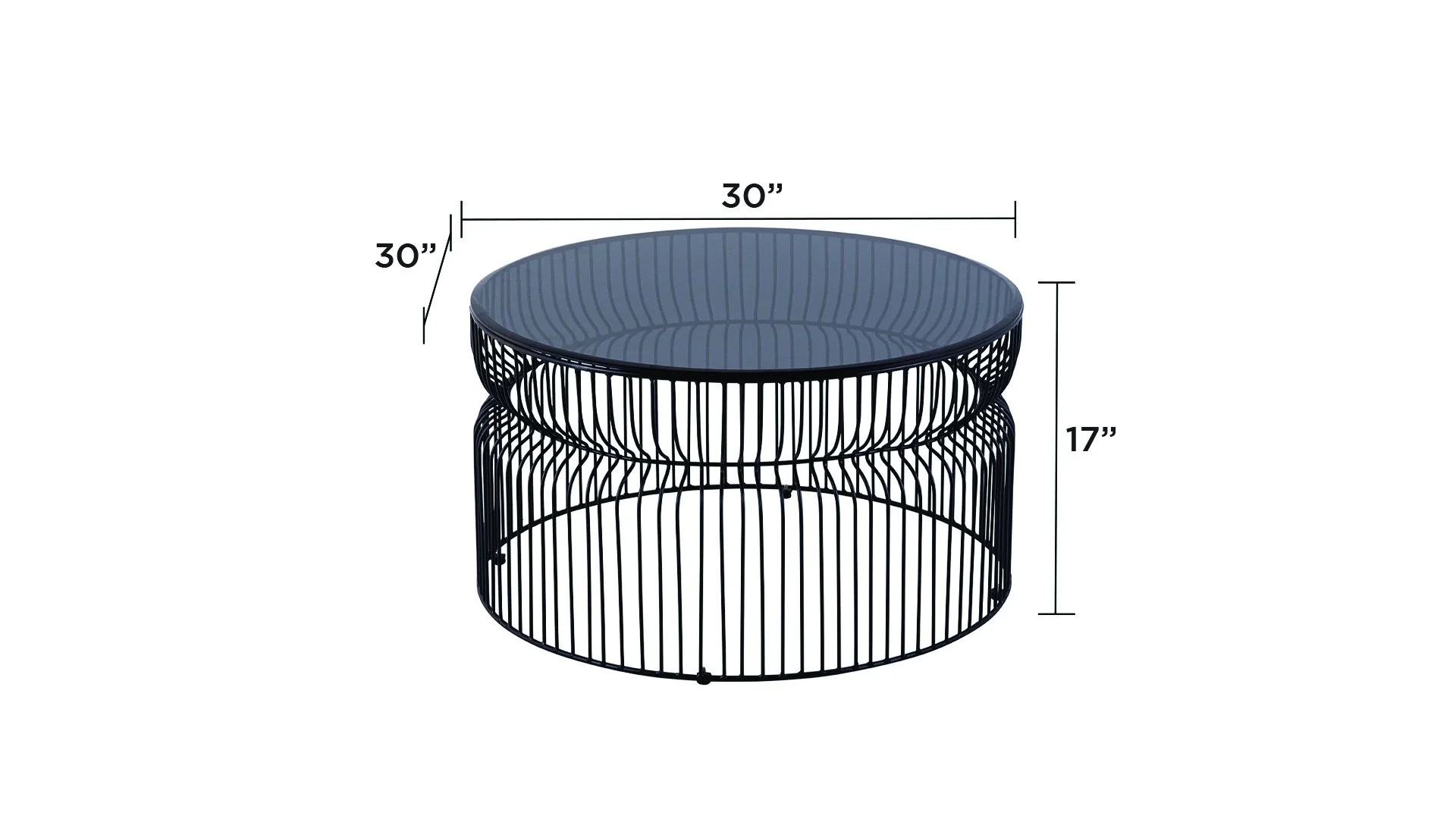 CT-901-30-30 Coffee Table Black - Image 8