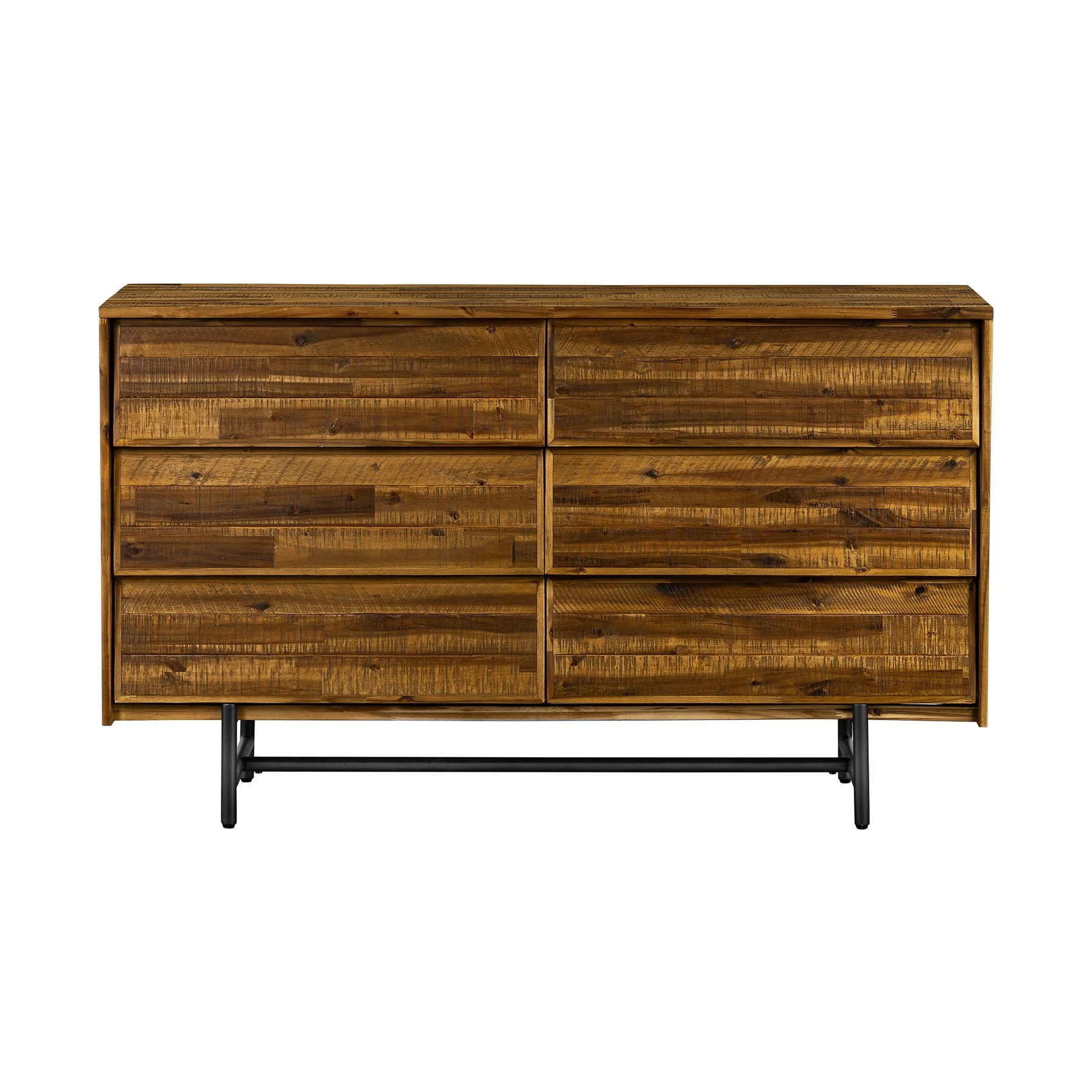 Cusco 4 Piece Acacia King Bedroom Set with Dresser and Nightstands - Image 4