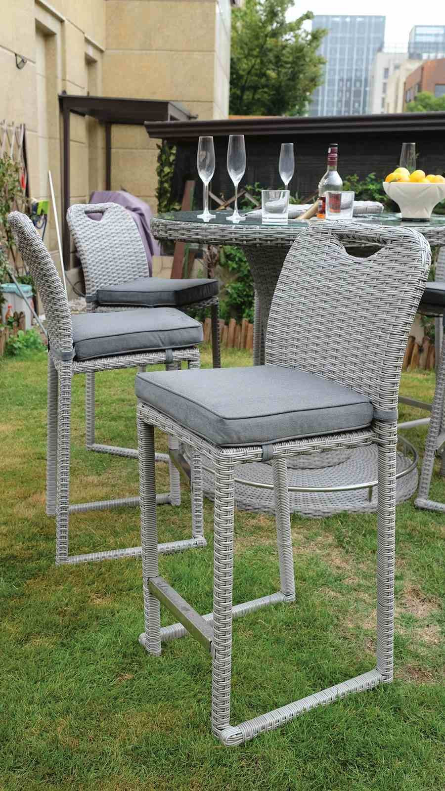 Cyprus Bar Chair, Gray