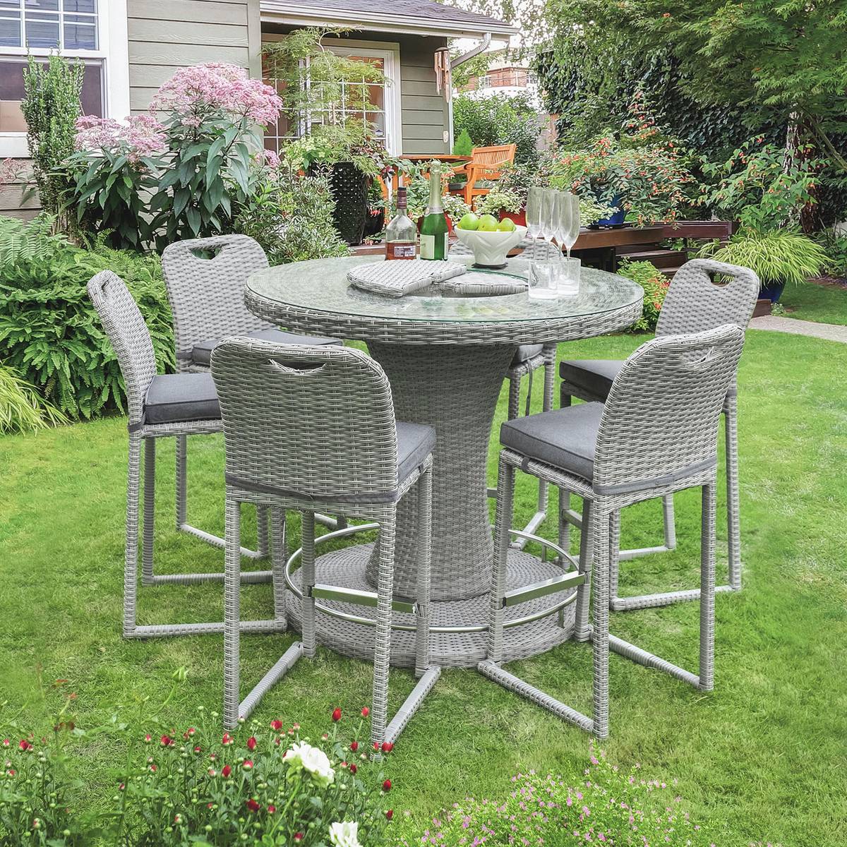 Cyprus Bar Chair, Gray - Image 2