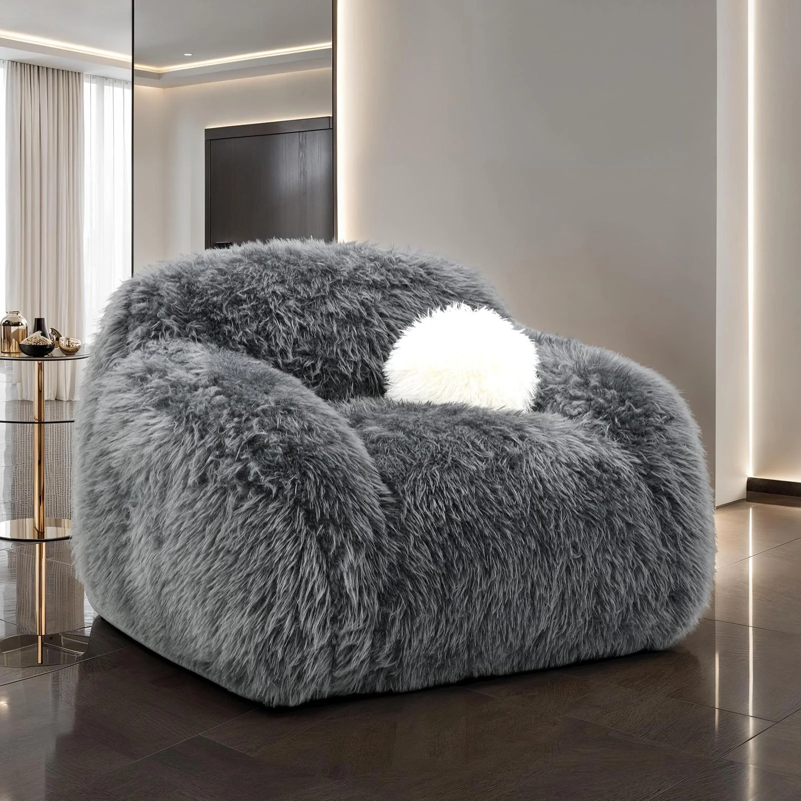 Darwen Swivel Chair, Dark Gray