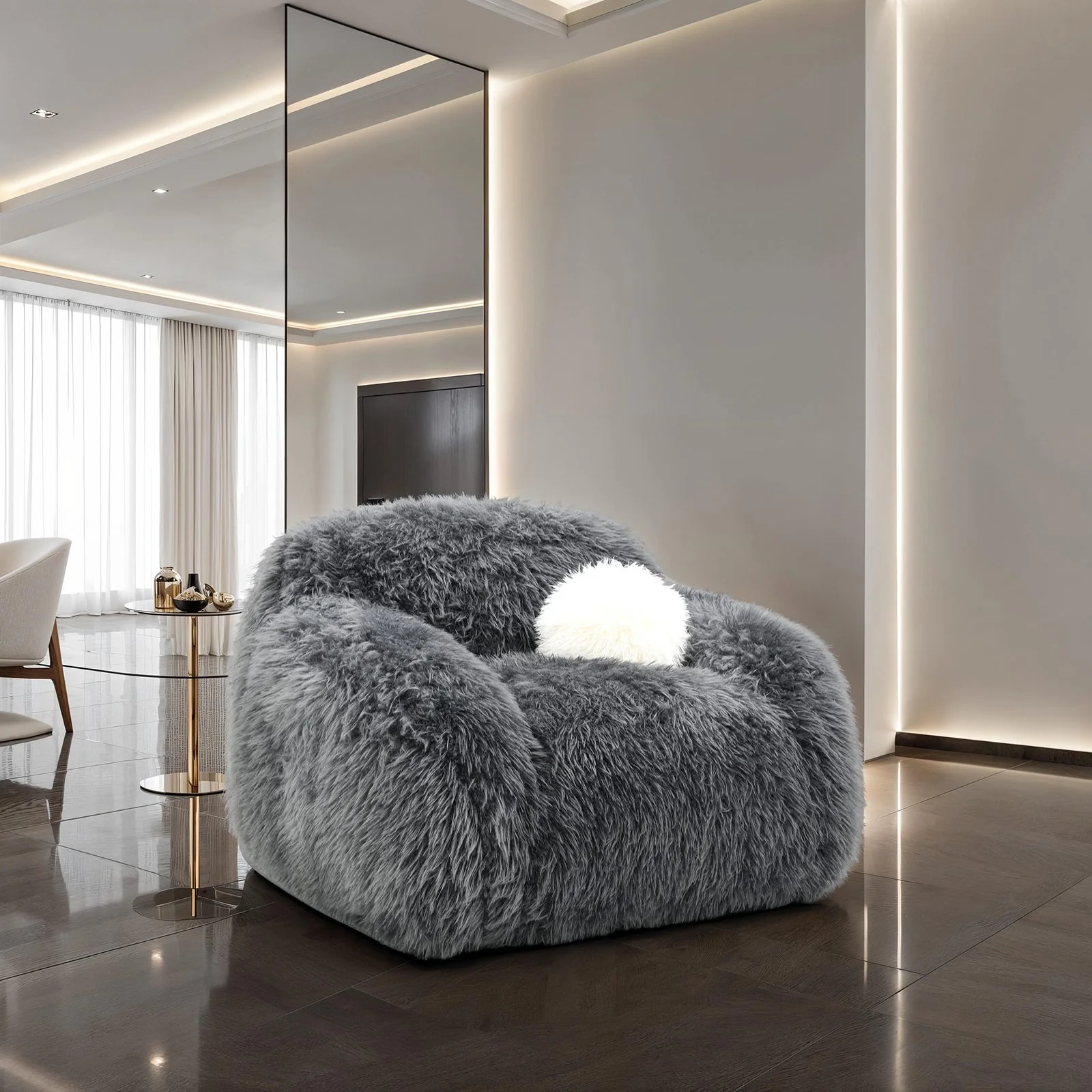 Darwen Swivel Chair, Dark Gray - Image 2