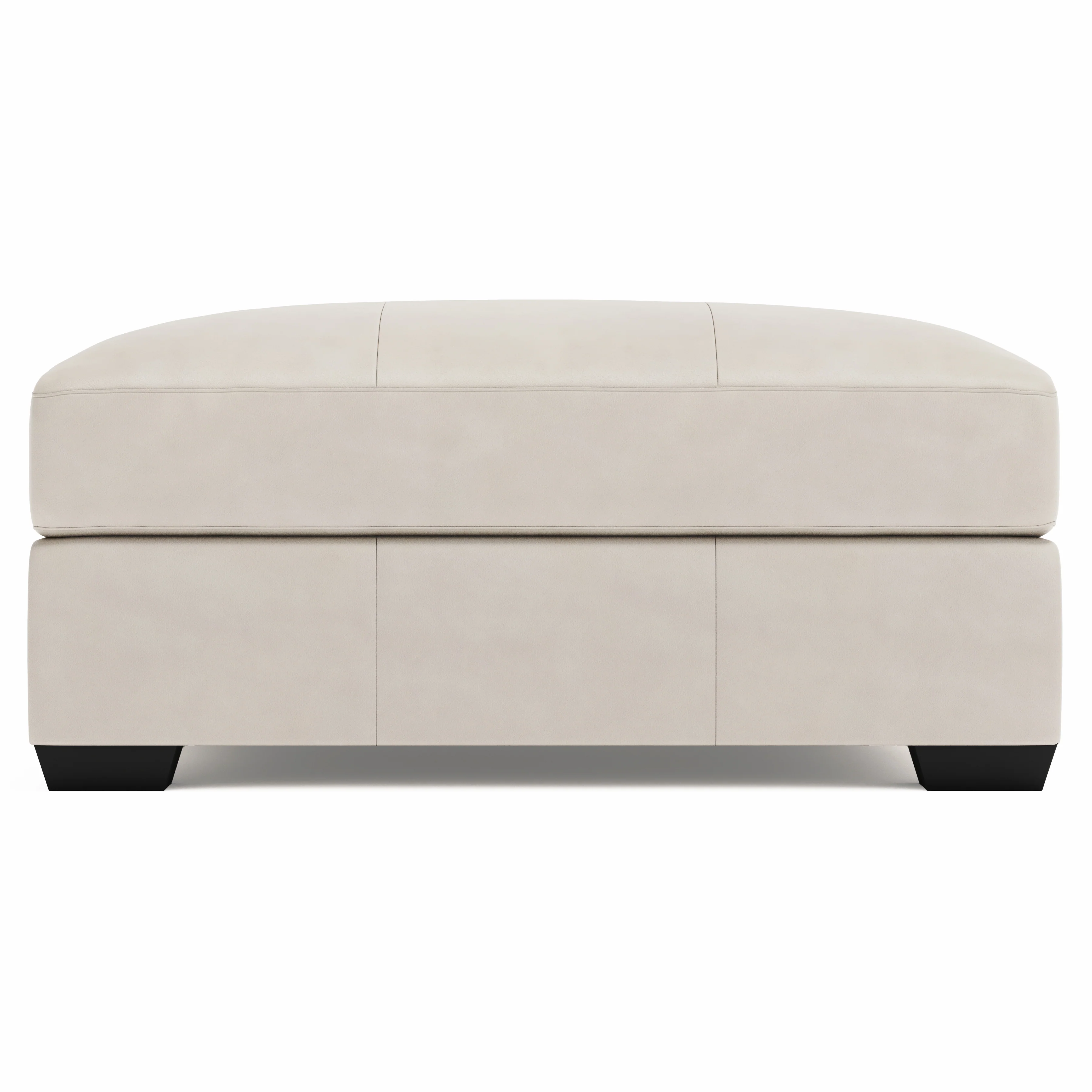 Dawkins Leather Ottoman - Image 2