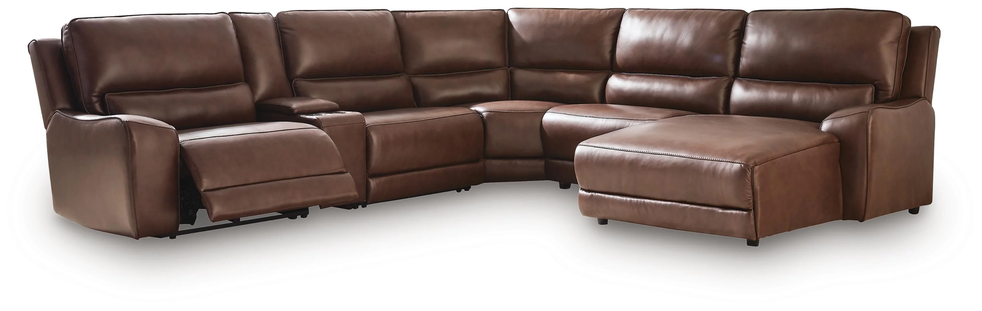 DeepWakes Power Reclining Sectional with Chaise - Image 57