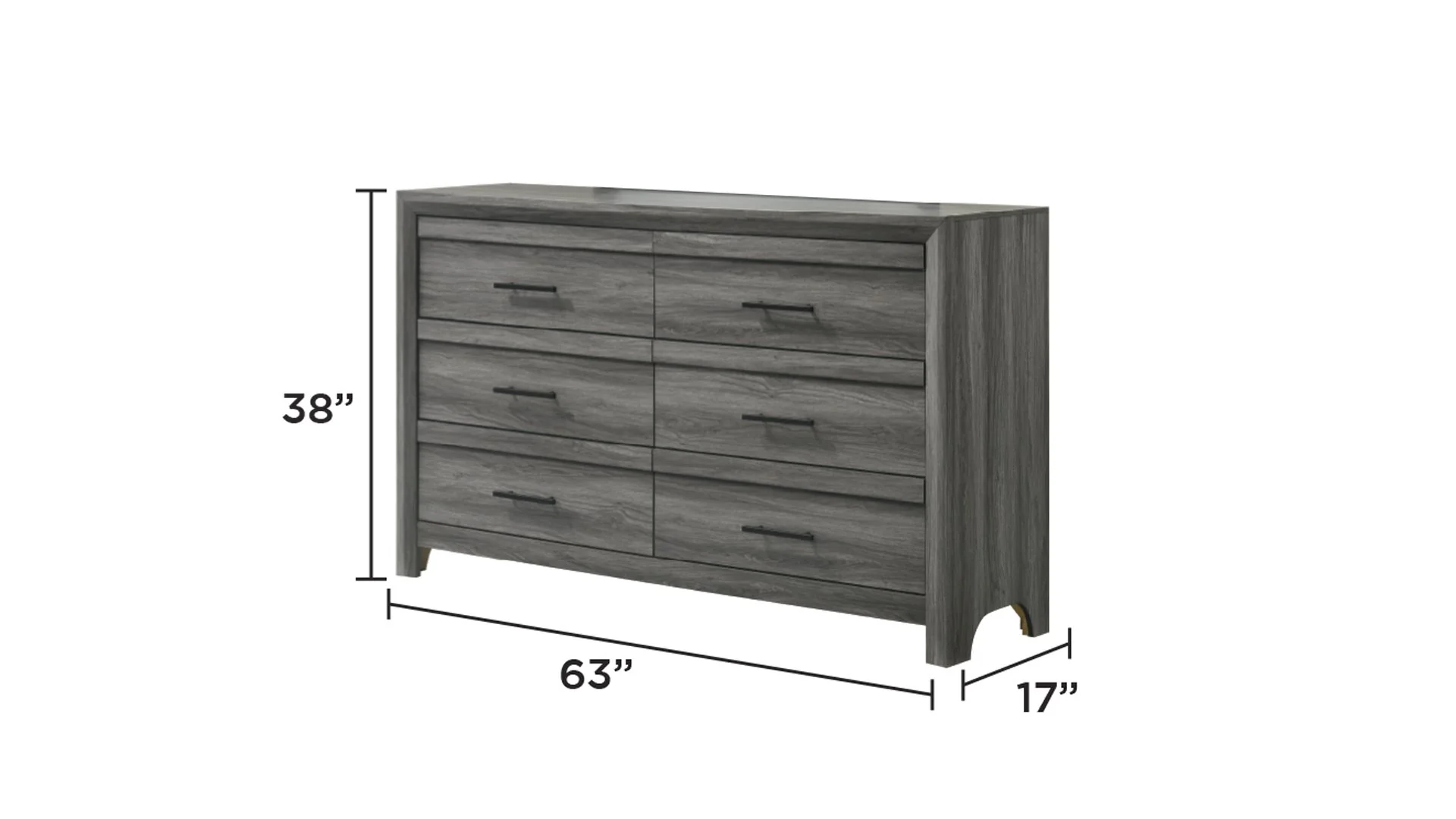 Denver Full 4 Pc Bedroom Set Gray - Image 8