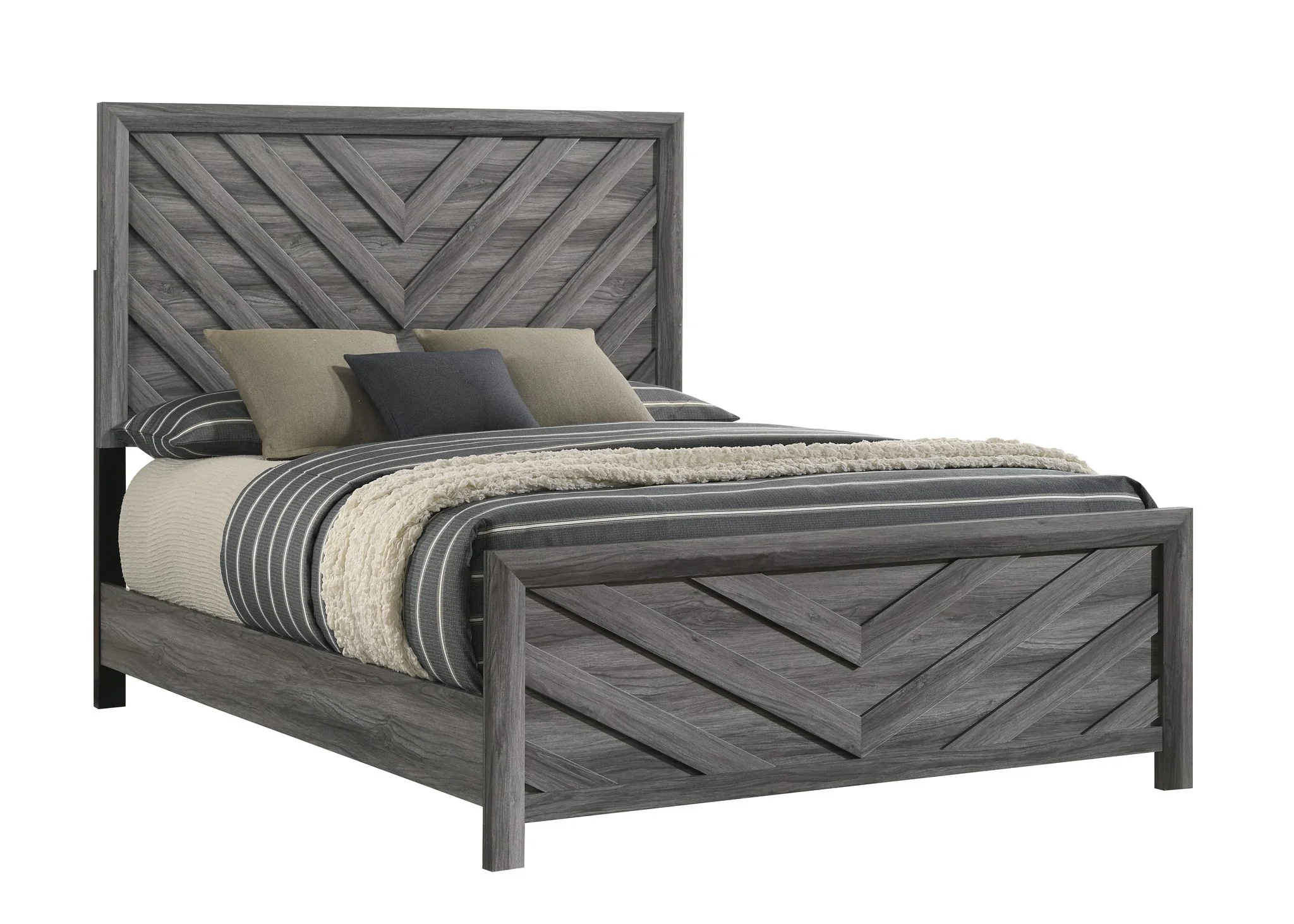 Denver Full Bed Gray