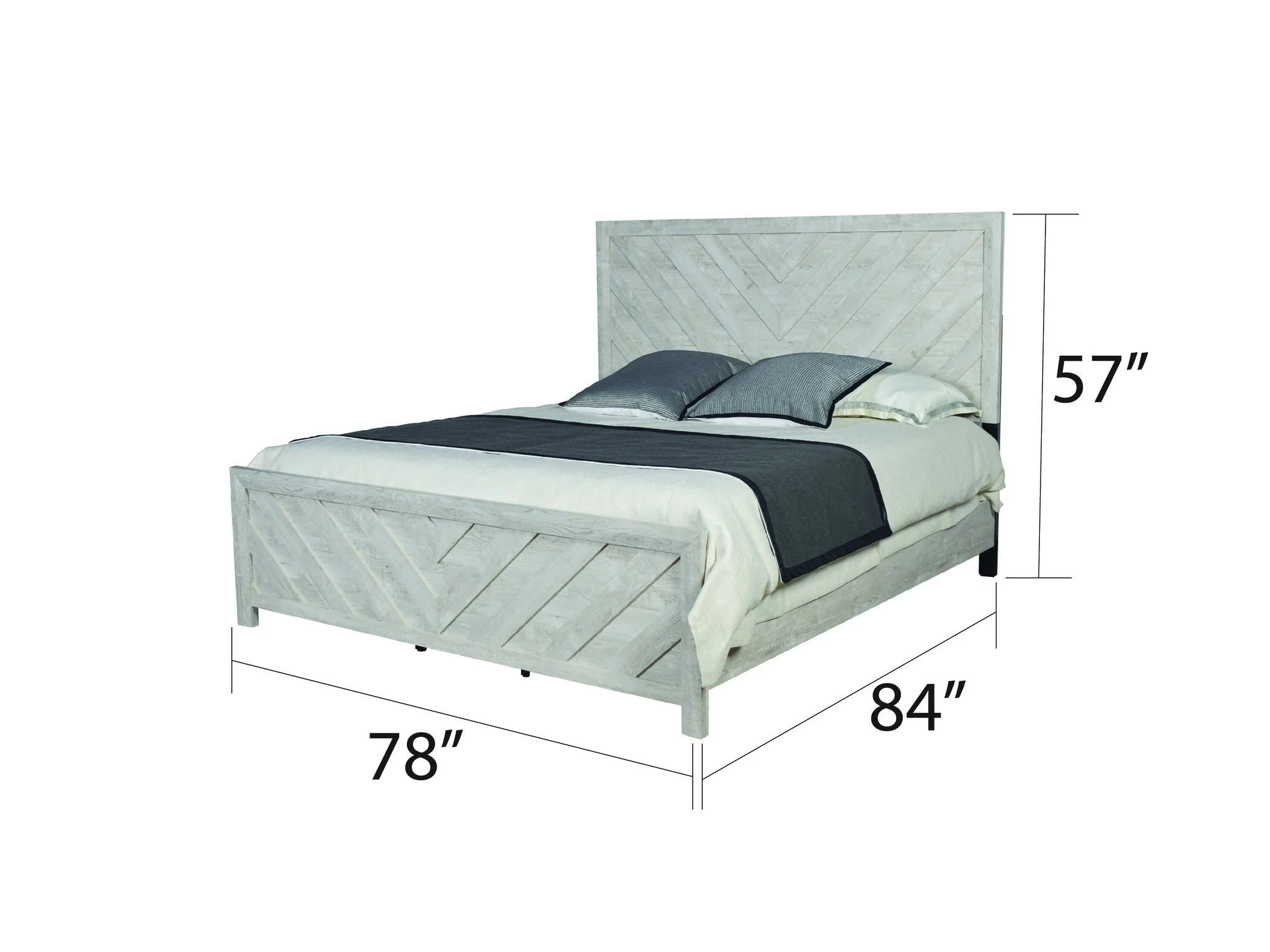 Denver King 4 Pc Bedroom Set Rustic Natural - Image 5