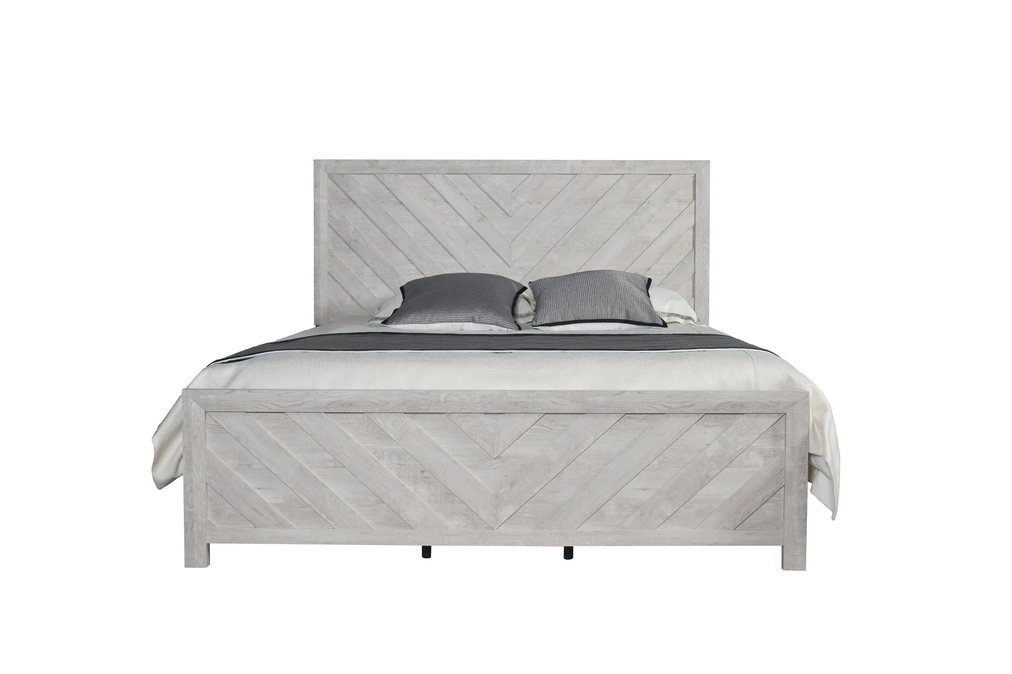 Denver King Bed Rustic Natural