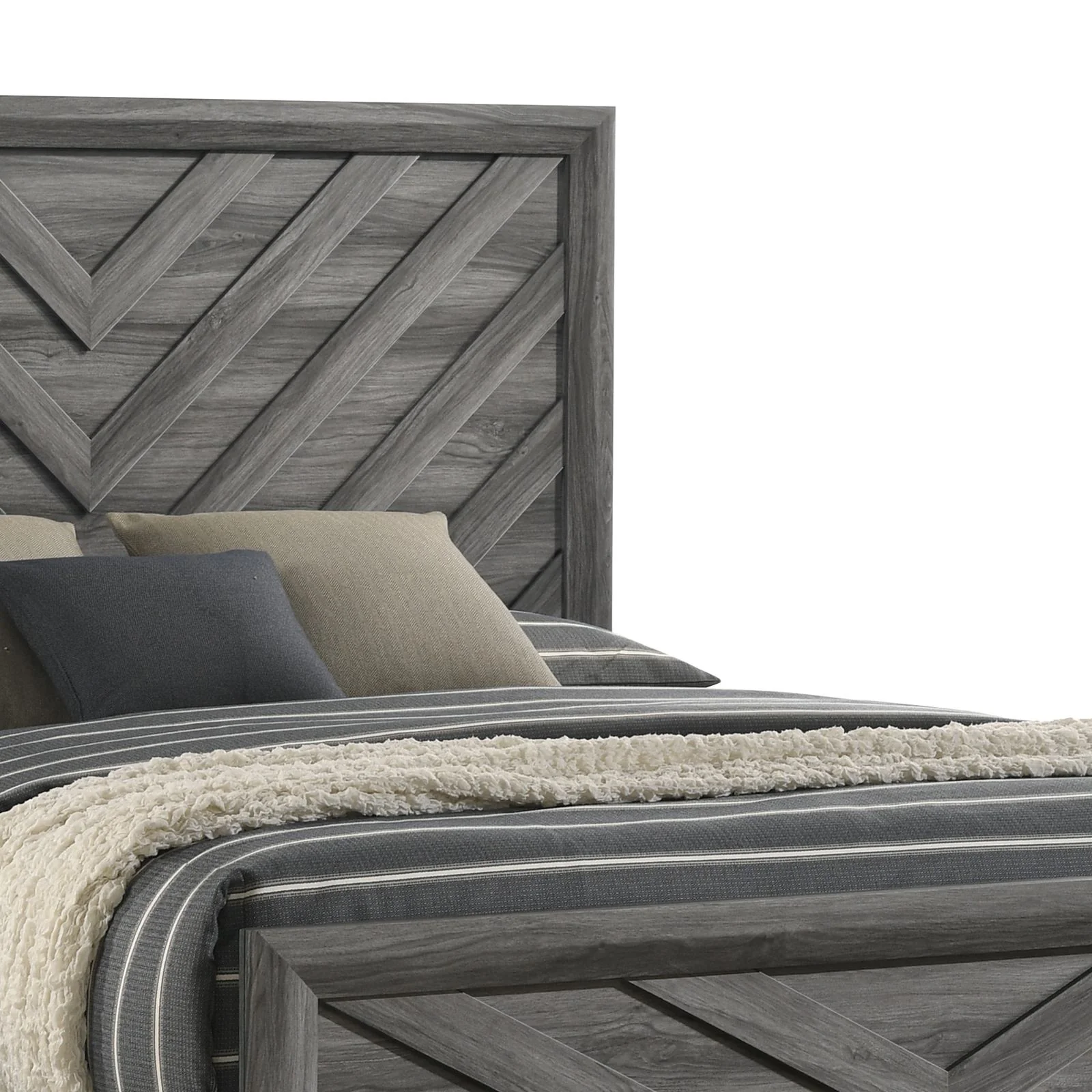 Denver Twin 4 Pc Bedroom Set Gray - Image 5