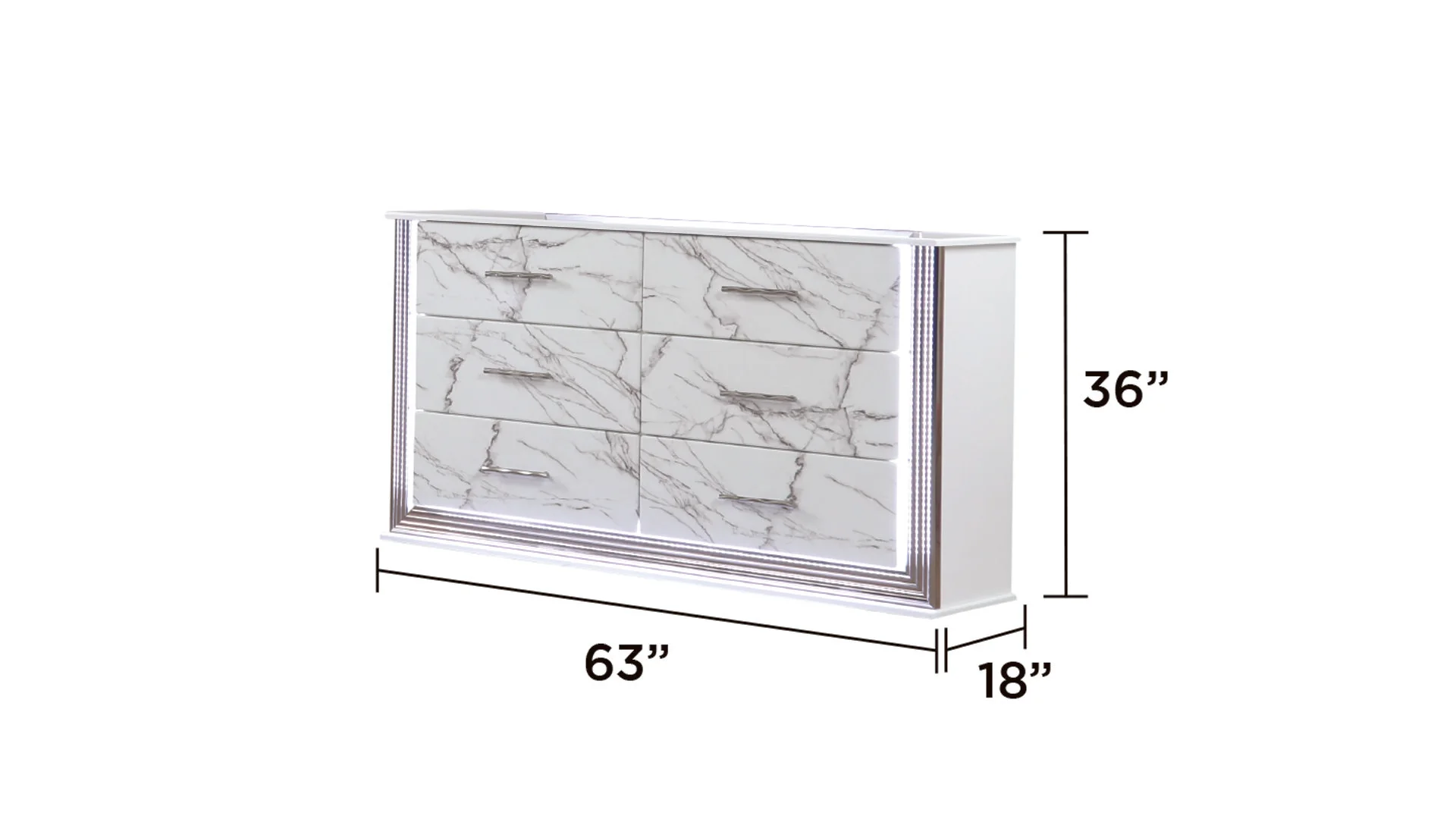 Desire Dresser White - Image 2