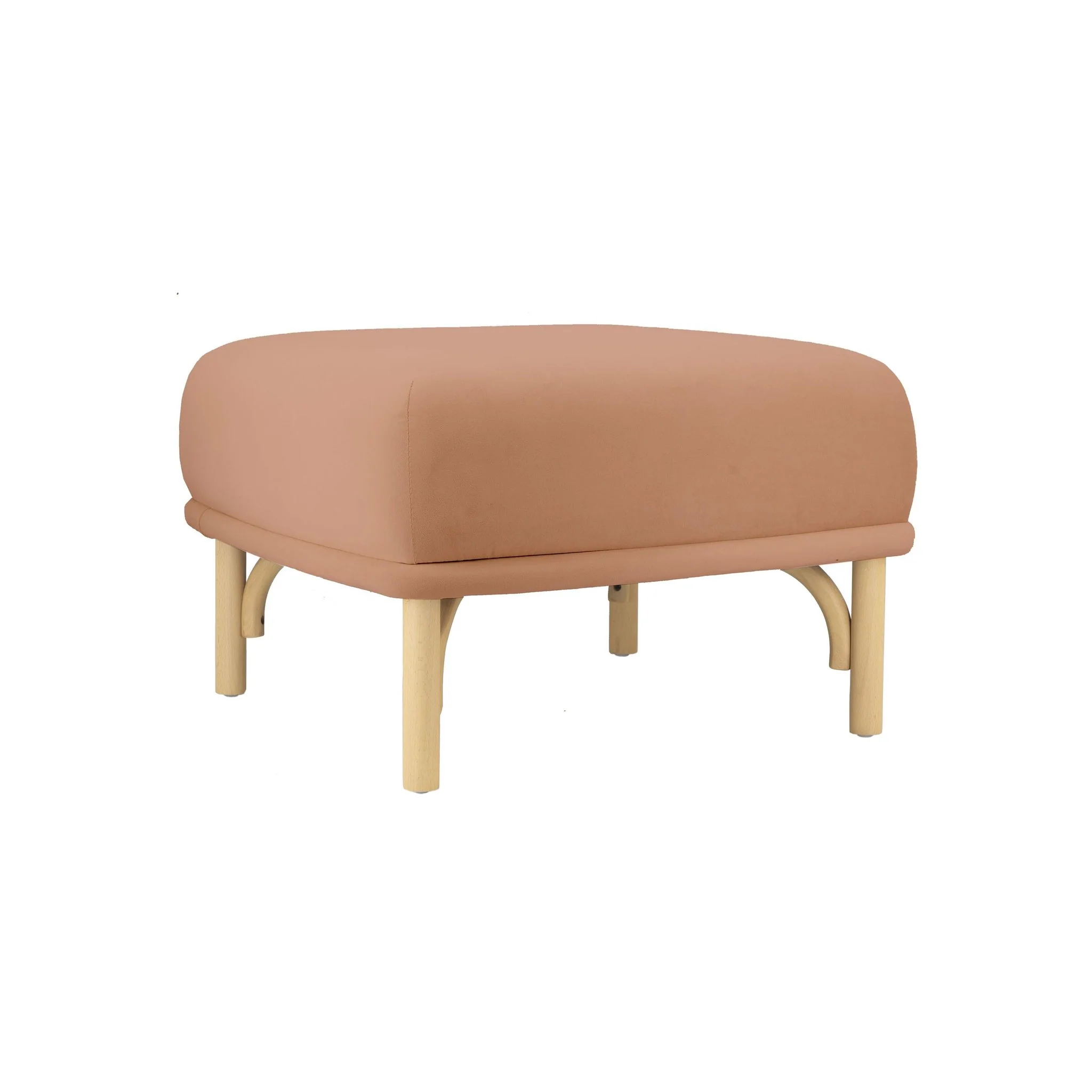 Desiree Mauve Velvet Ottoman