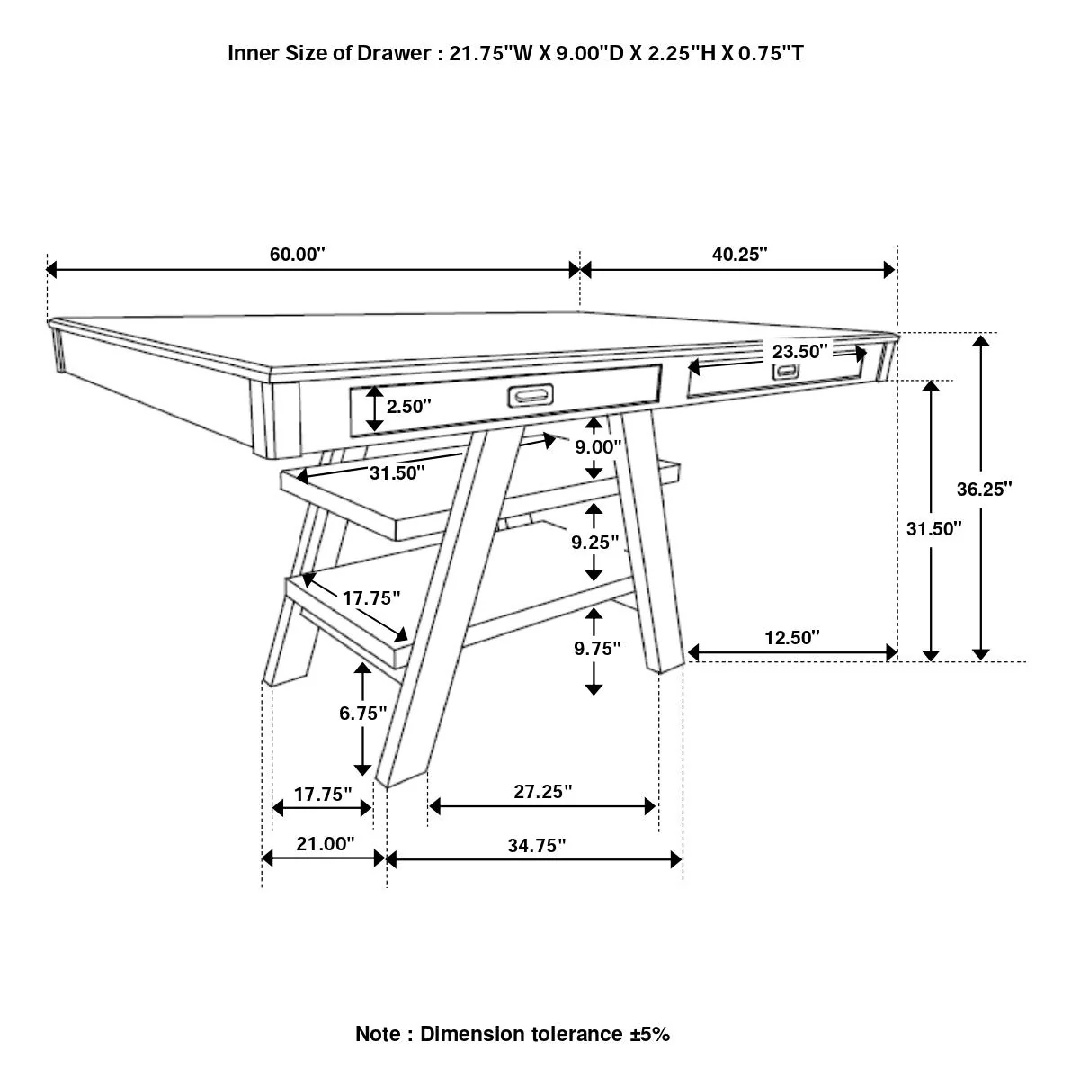 Dewey Counter Height Dining Set - Image 13