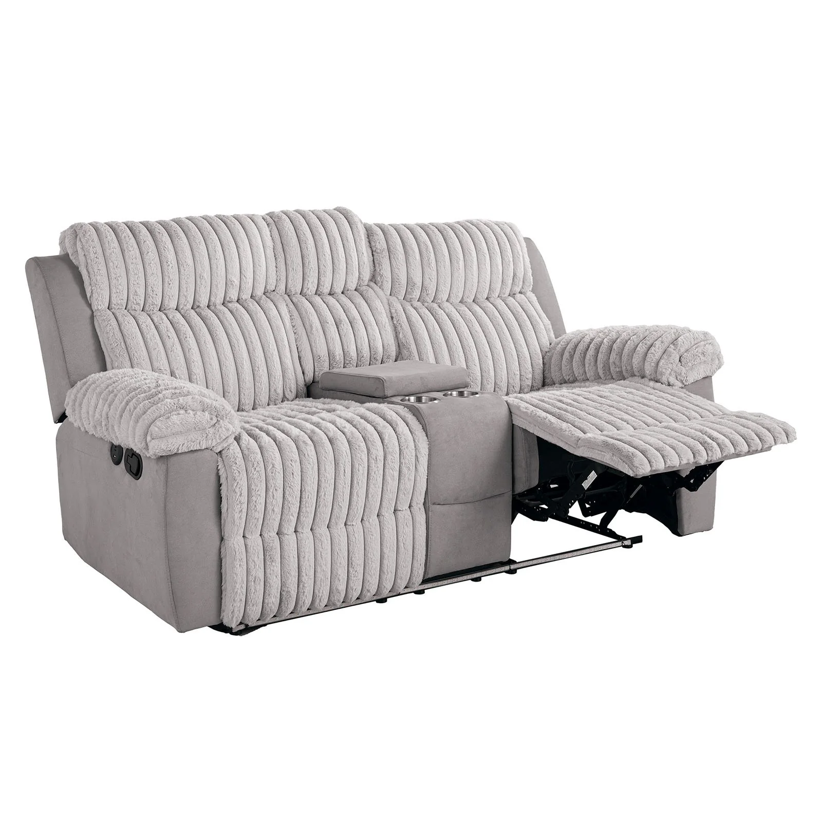 Dionysus Manual Reclining Sofa w/ USB & LED - Image 5