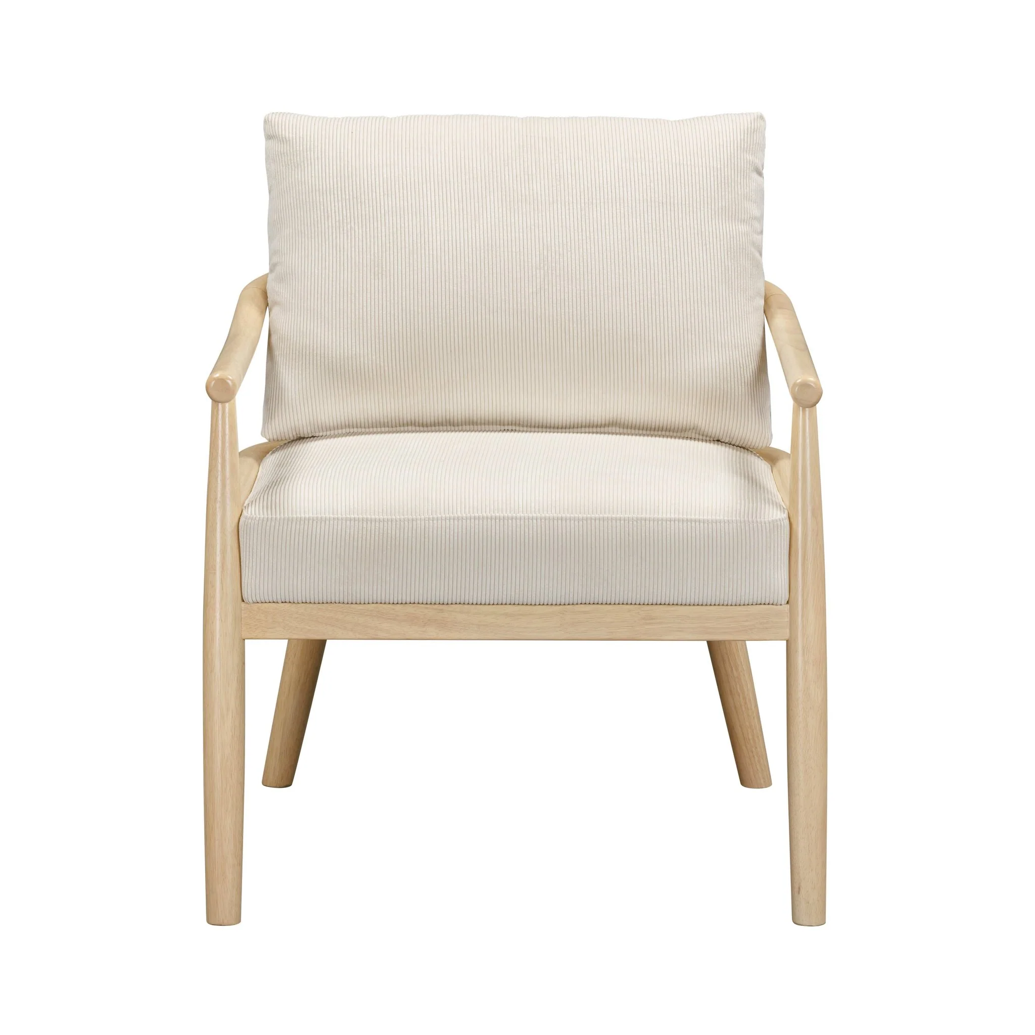 Dixie Cream Performance Corduroy Accent Chair - Image 3