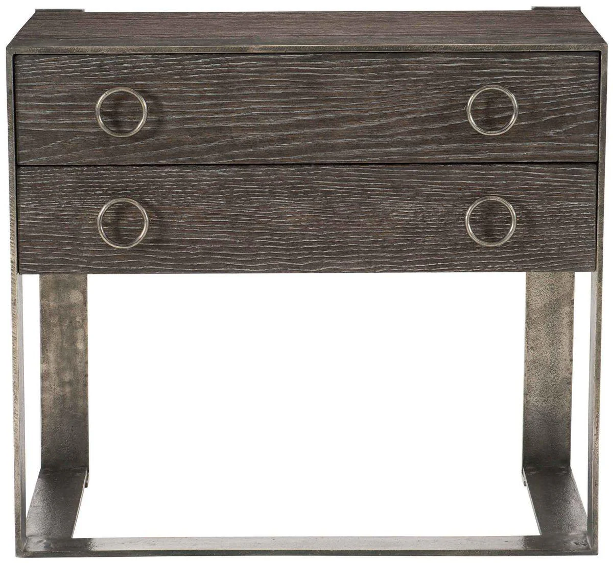 Dixon 2 Drawer Nightstand in Weathered Charcoal 379-216