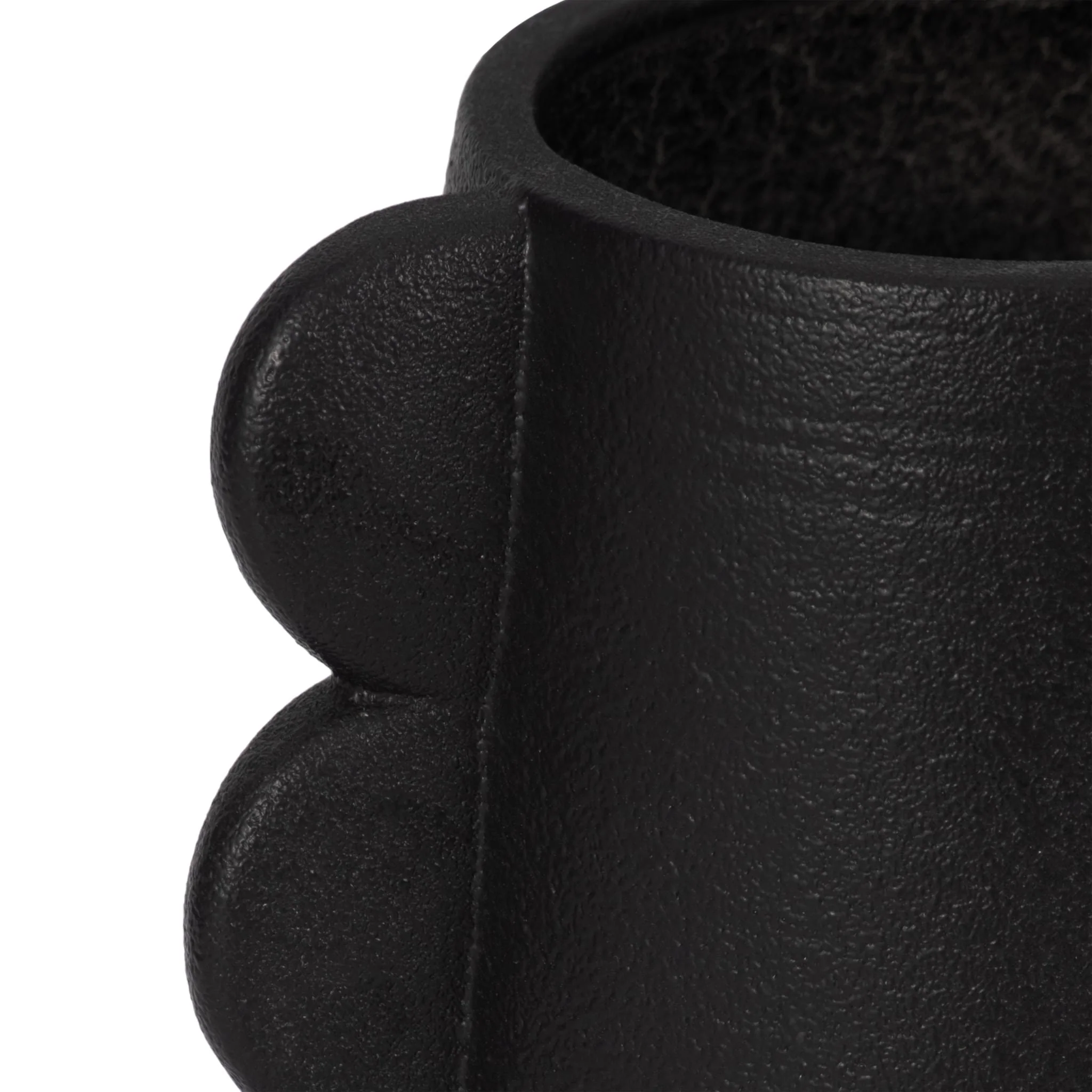 Dol, 7" Eared Vase, Black - Image 5