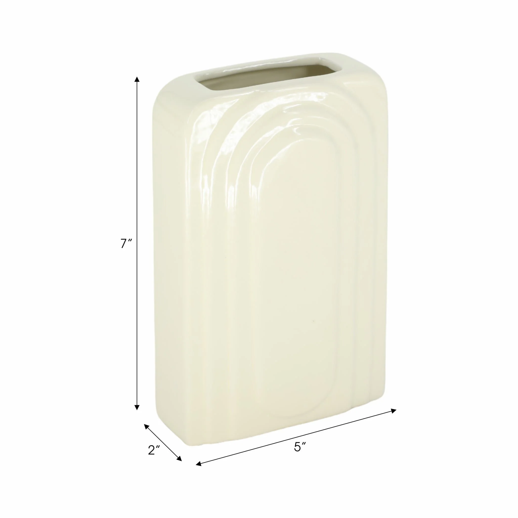 Dol, 7" Rectangular Vase, Cotton - Image 8